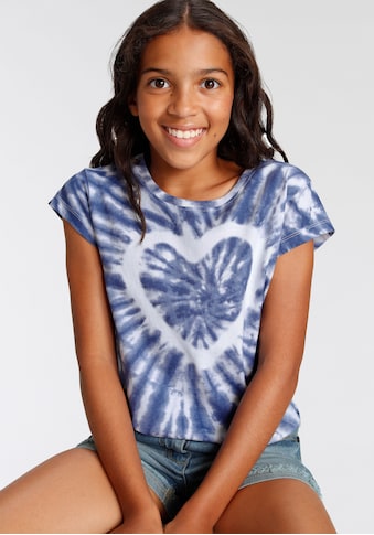 KIDSWORLD T-Shirt »Herz Batik«, kurze modische Form kaufen