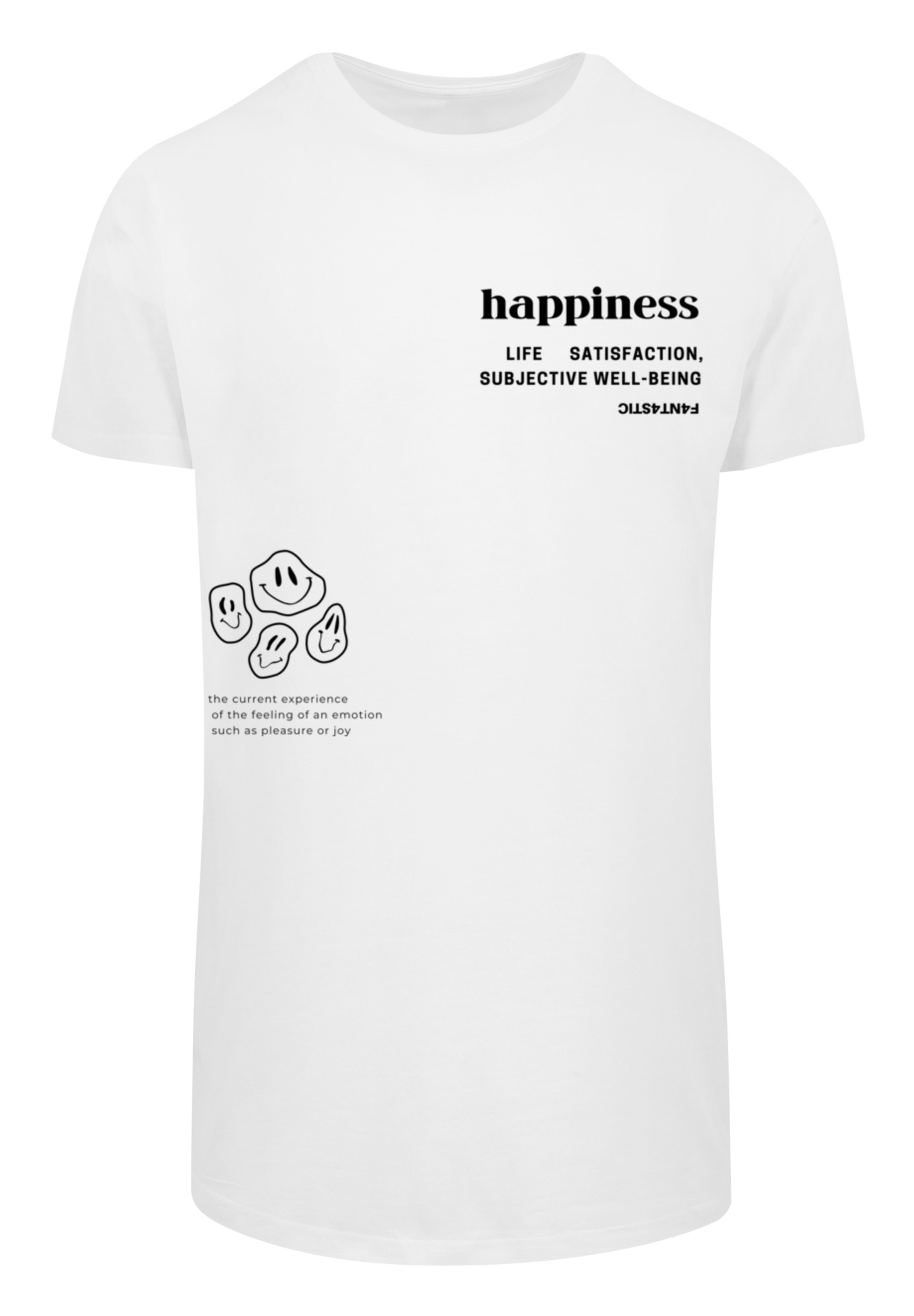 F4NT4STIC T-Shirt "happiness LONG TEE", Print günstig online kaufen