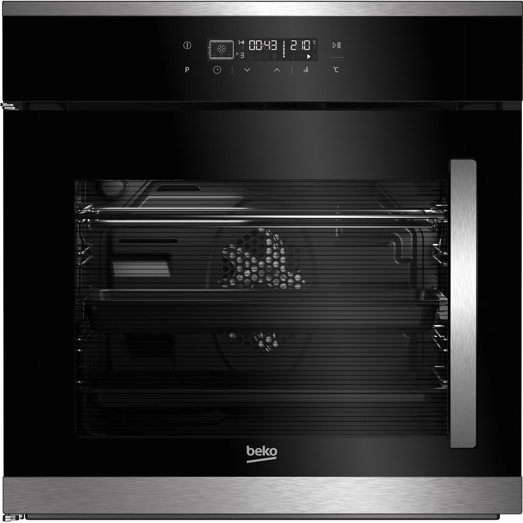 BEKO Backofen »BIM25400XL«, BIM25400XL, mit 1-fach-Teleskopauszug, mit Kleinflächengrill