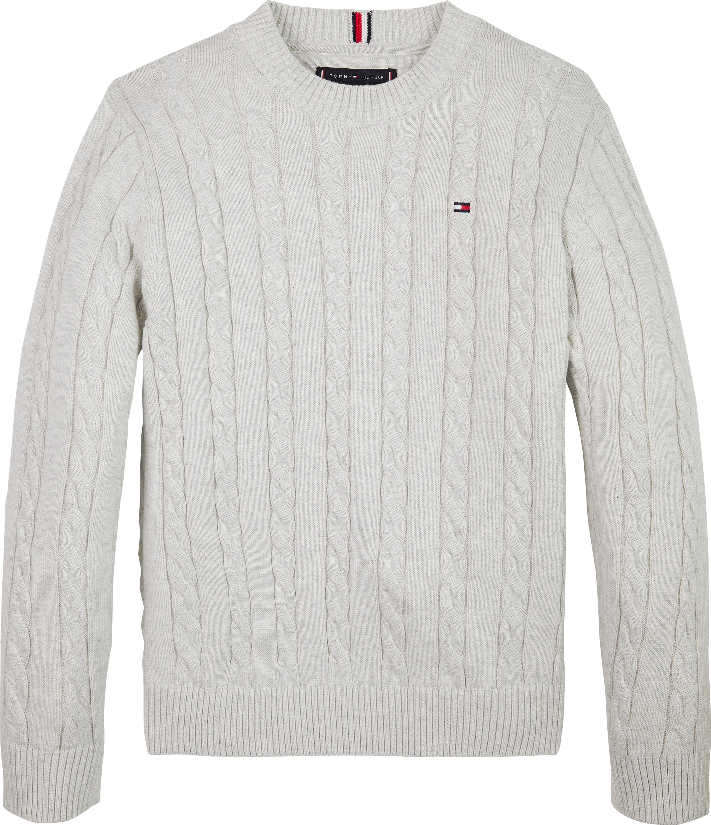 Thumbnail - Tommy Hilfiger Strickpullover "COTTON CABLE SWEATER" für Kinder bis 16 Jahre, mit Zopfmuster