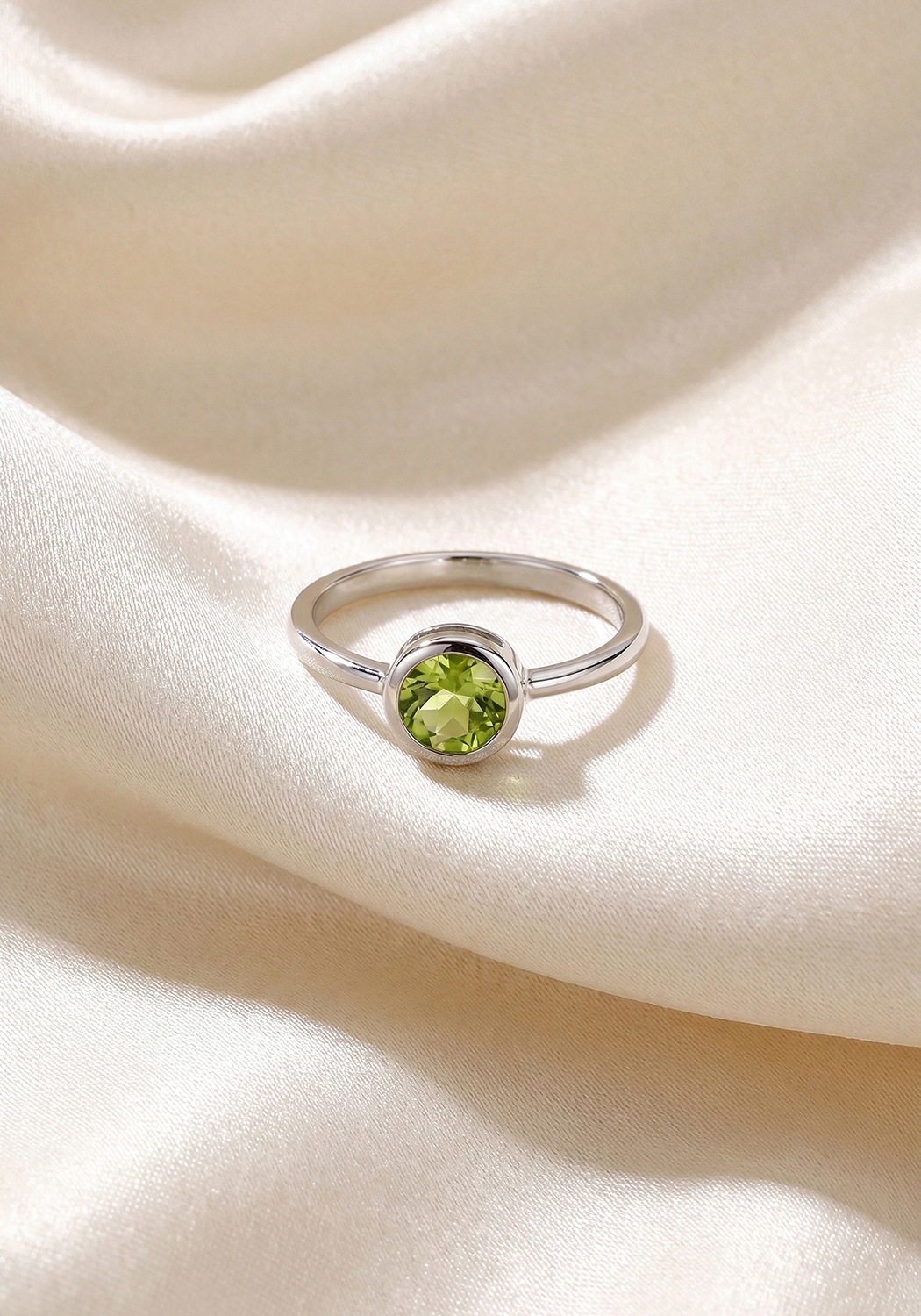 JOBO Fingerring 925 Silber mit Peridot