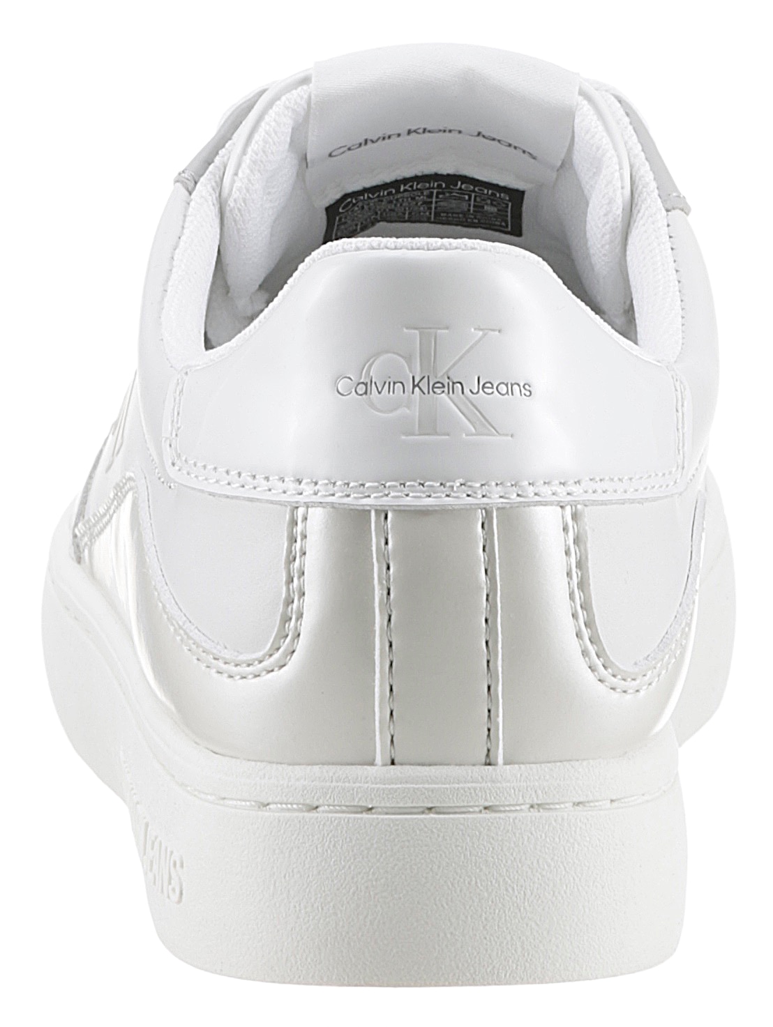 Calvin Klein Jeans Sneaker »CLASSIC CUPSOLE LOW LACE LTH ML«, mit Logoschriftzug, Freizeitschuh, Halbschuh, Schnürschuh