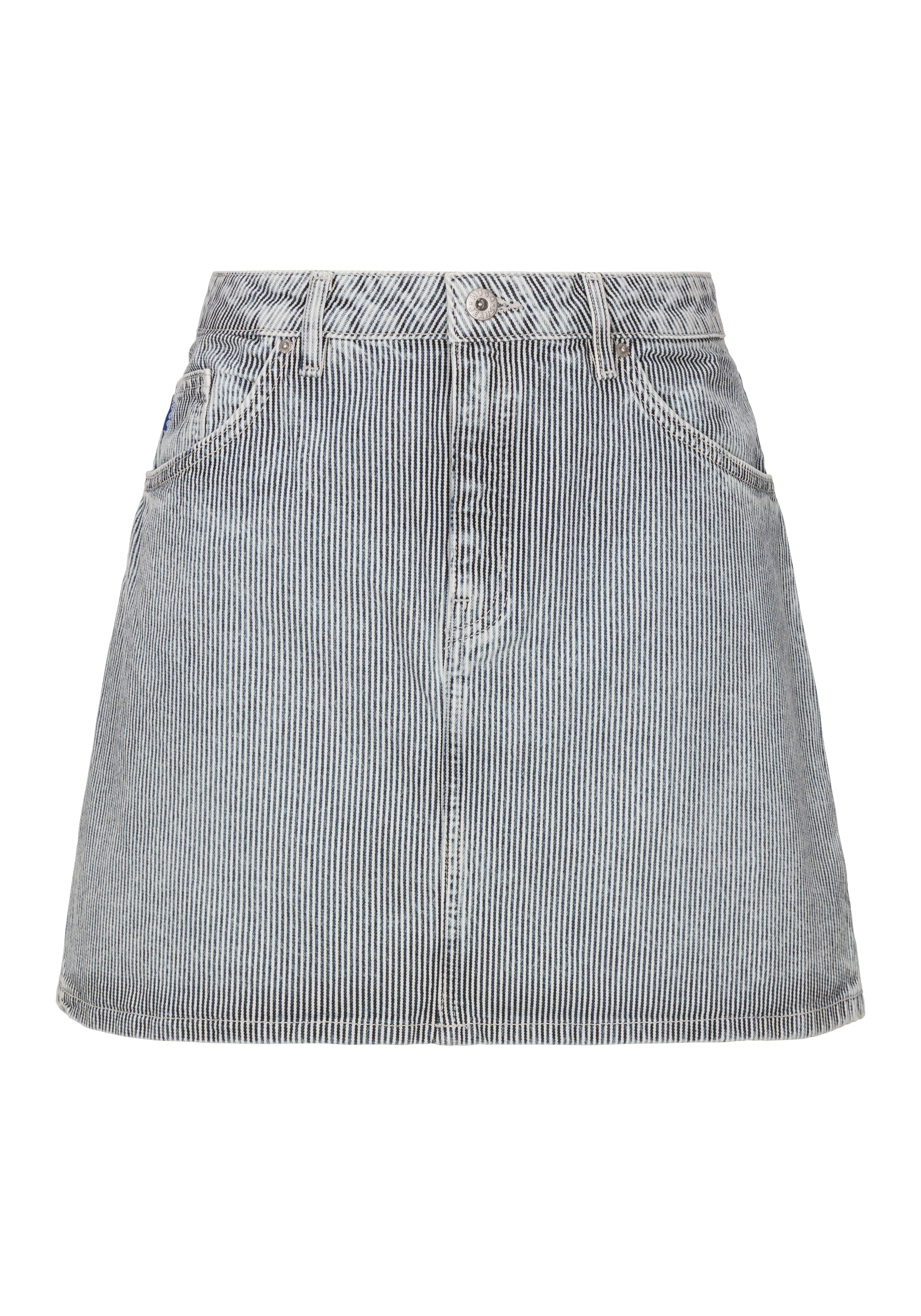HUGO Blue Jeansrock "Gami", mit Loop-Detail günstig online kaufen