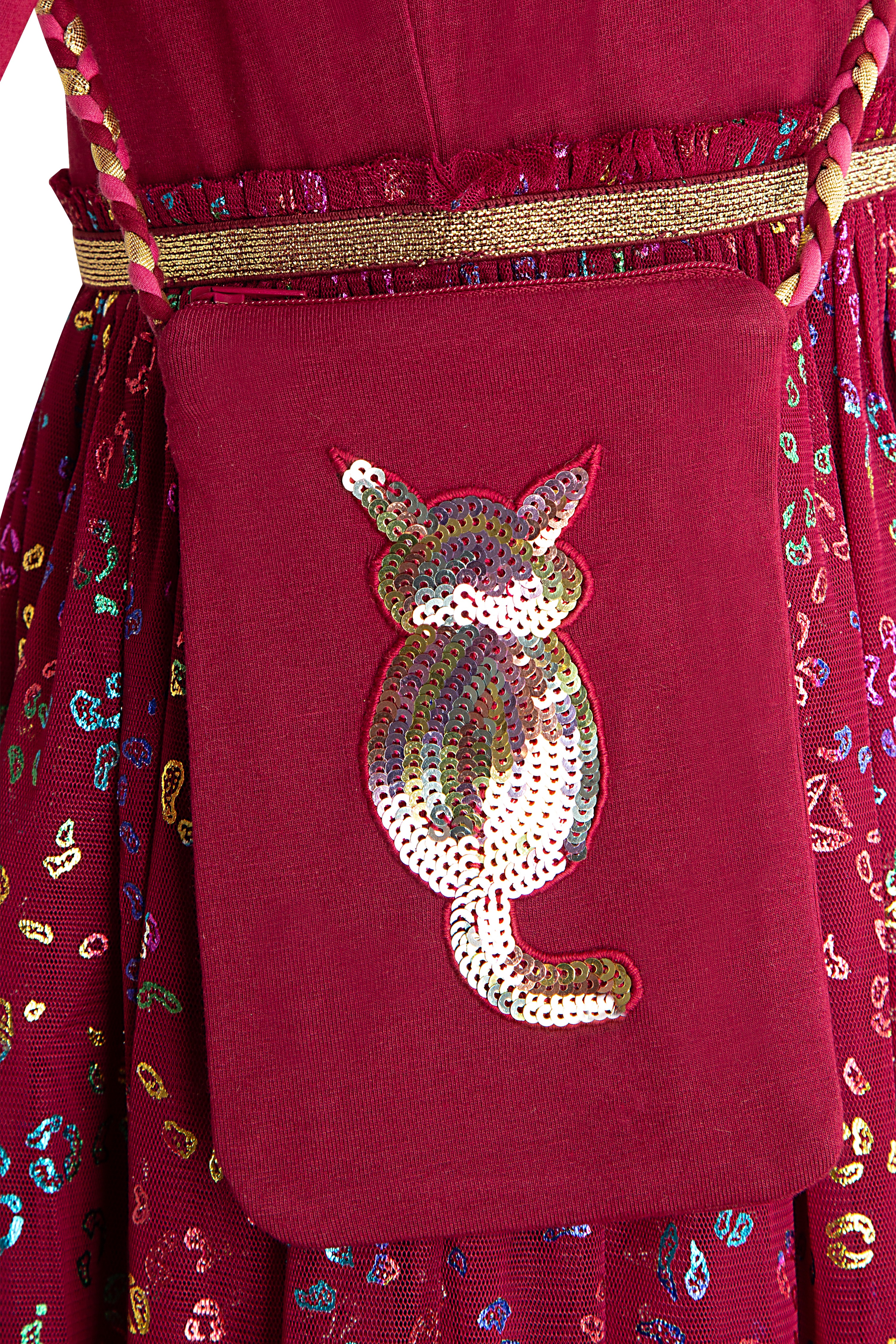 Thumbnail - happy girls Midikleid Set, 2 Stk. tlg. mit kleiner Umhängetasche mit Pailletten