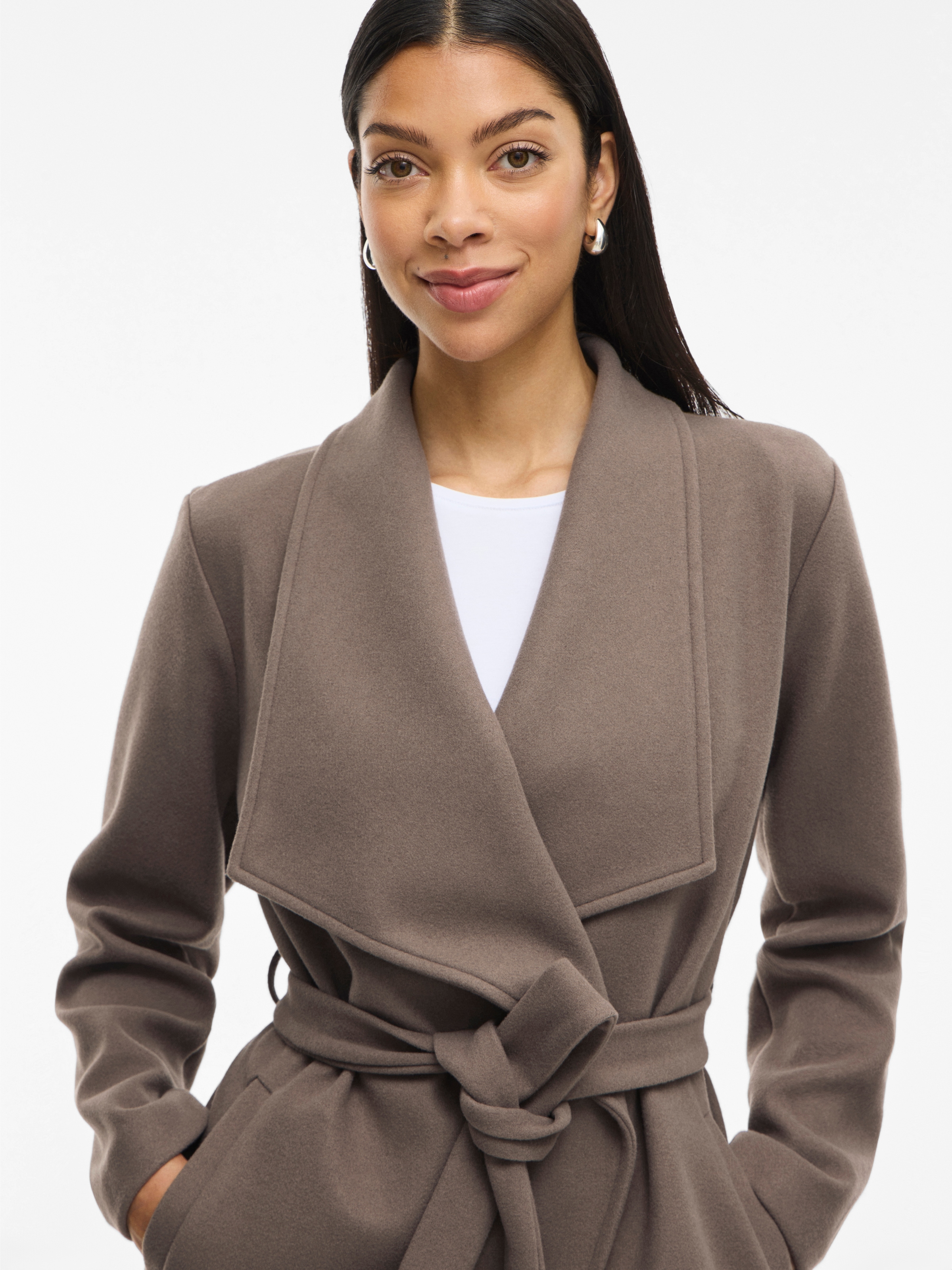 Vila Kurzmantel "VICOOLEY COLLAR BELT COAT - NOOS" günstig online kaufen