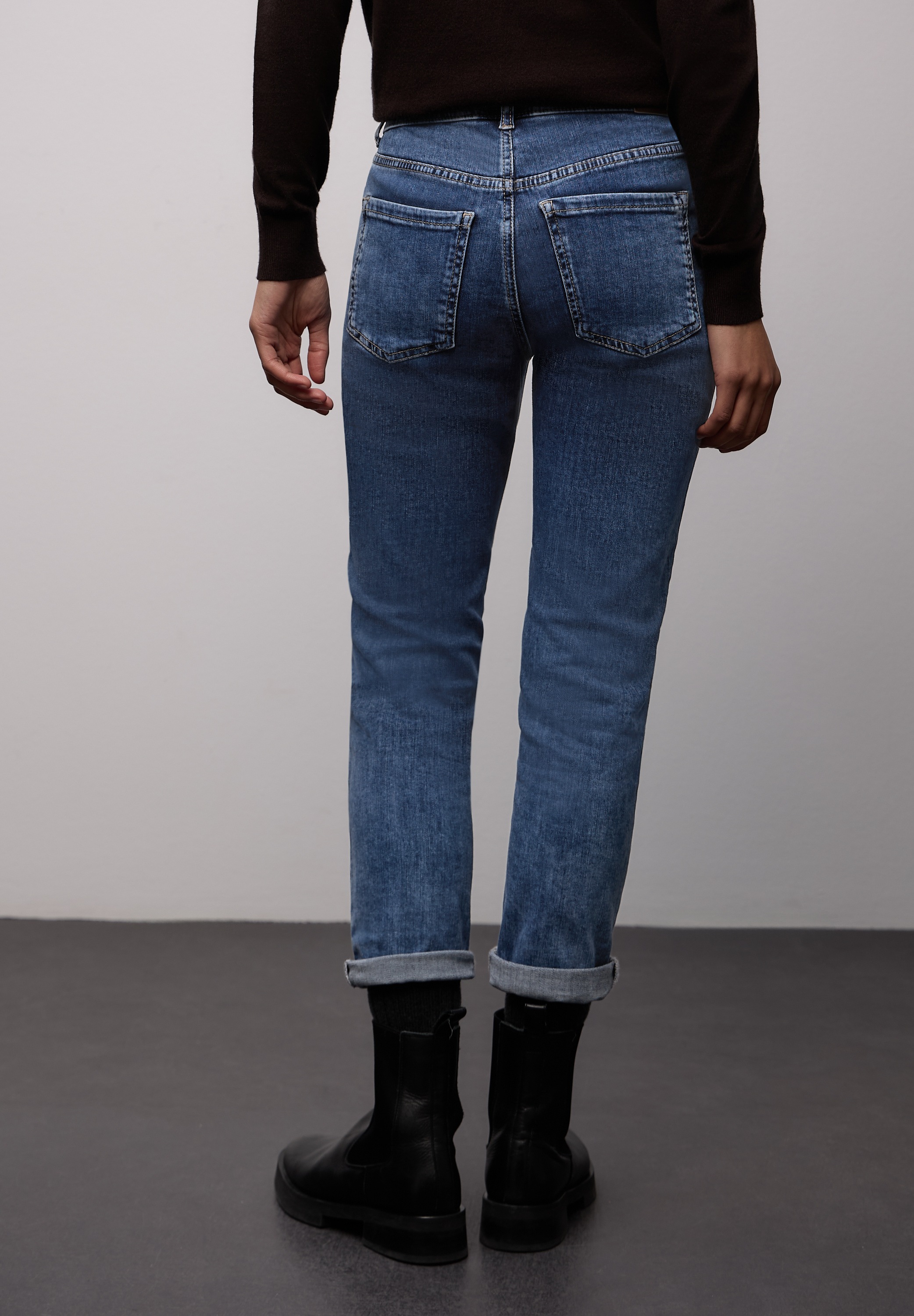 STREET ONE 5-Pocket-Jeans "Style BOYFRIEND" mit Stretch günstig online kaufen