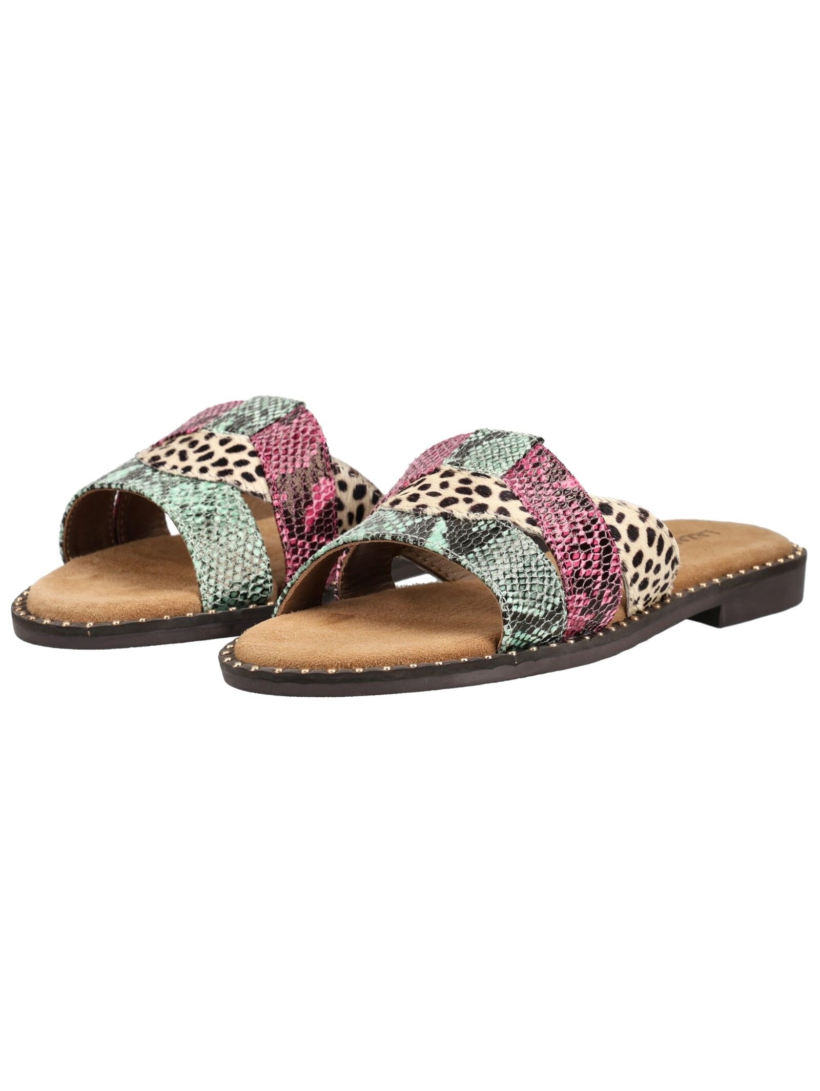 Lazamani Pantolette »Lazamani Pantoletten Leder/Textil«