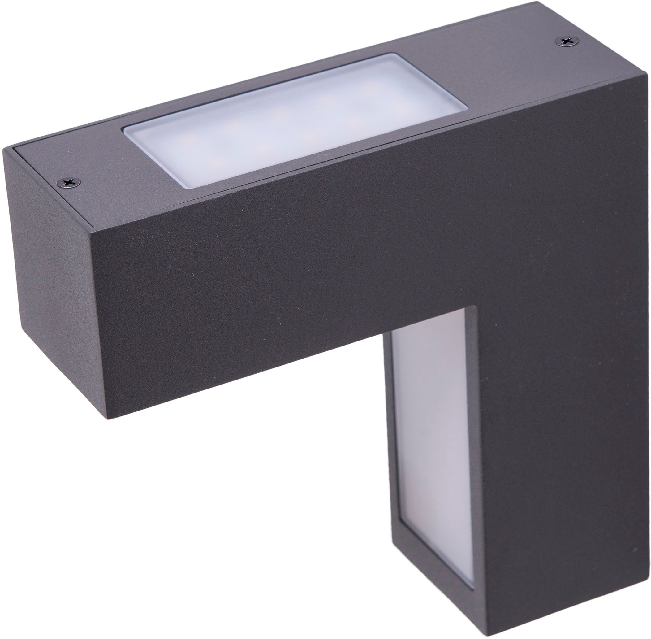 näve LED Außen-Wandleuchte "Angus", 1 flammig, anthrazit/opal Up/Downlight günstig online kaufen