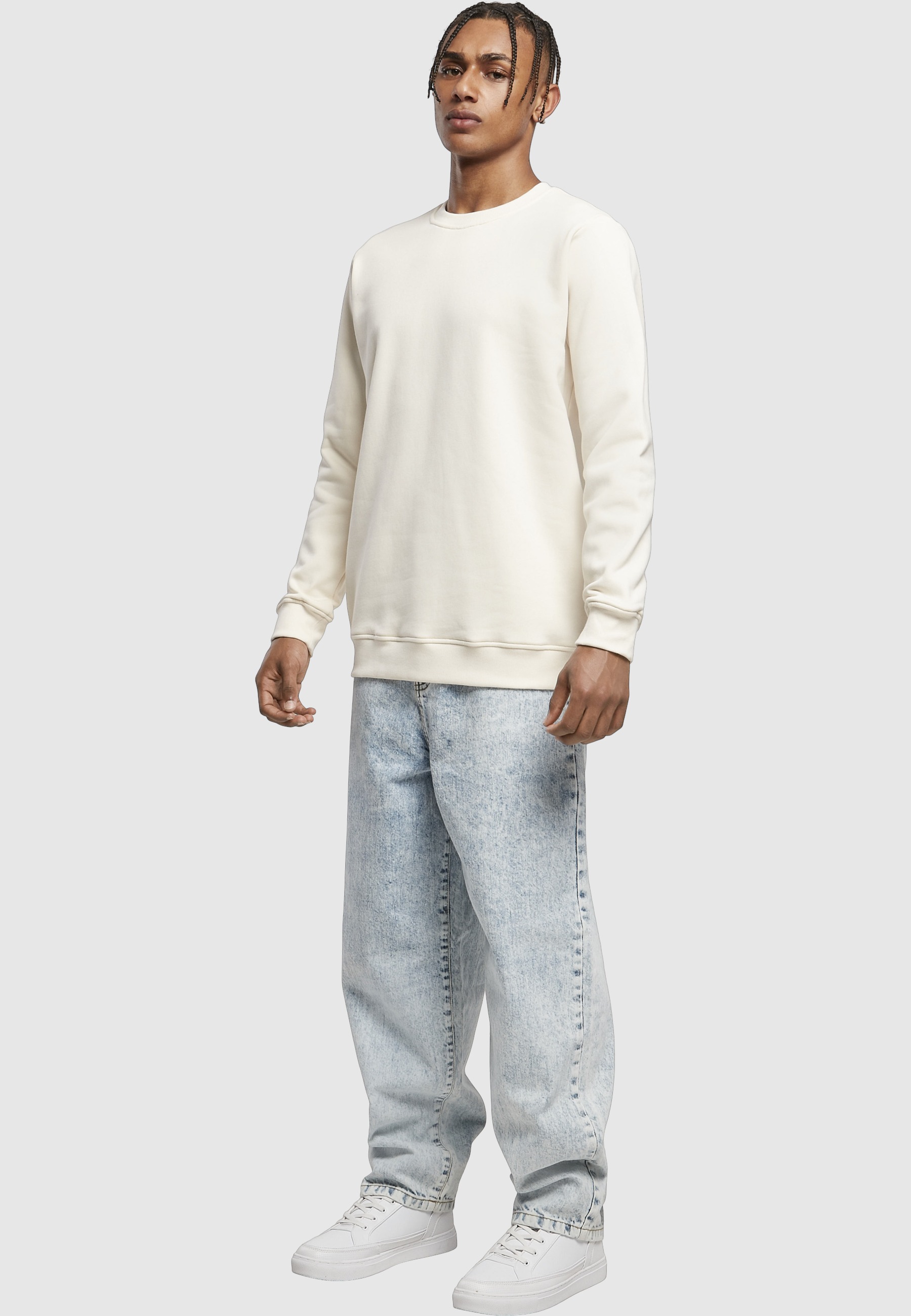 URBAN CLASSICS Sweater »Urban Classics Herren Organic Basic Crew«, 1 Stk.
