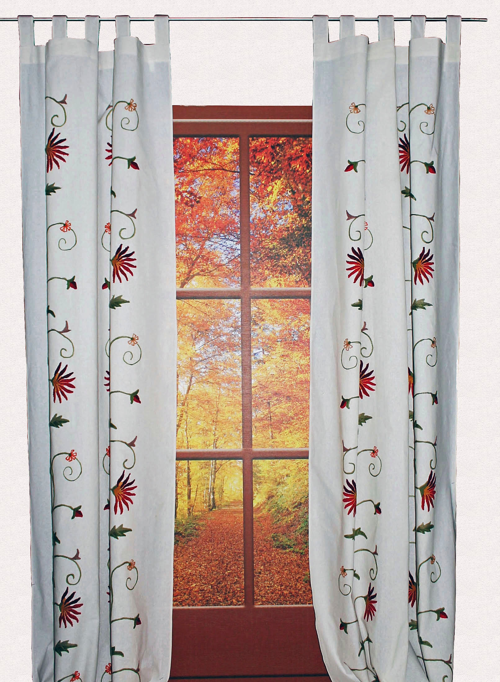 HOSSNER - ART OF HOME DECO Vorhang »Fuschlsee«, (1 St.), floraler  Shabby-Chic | BAUR