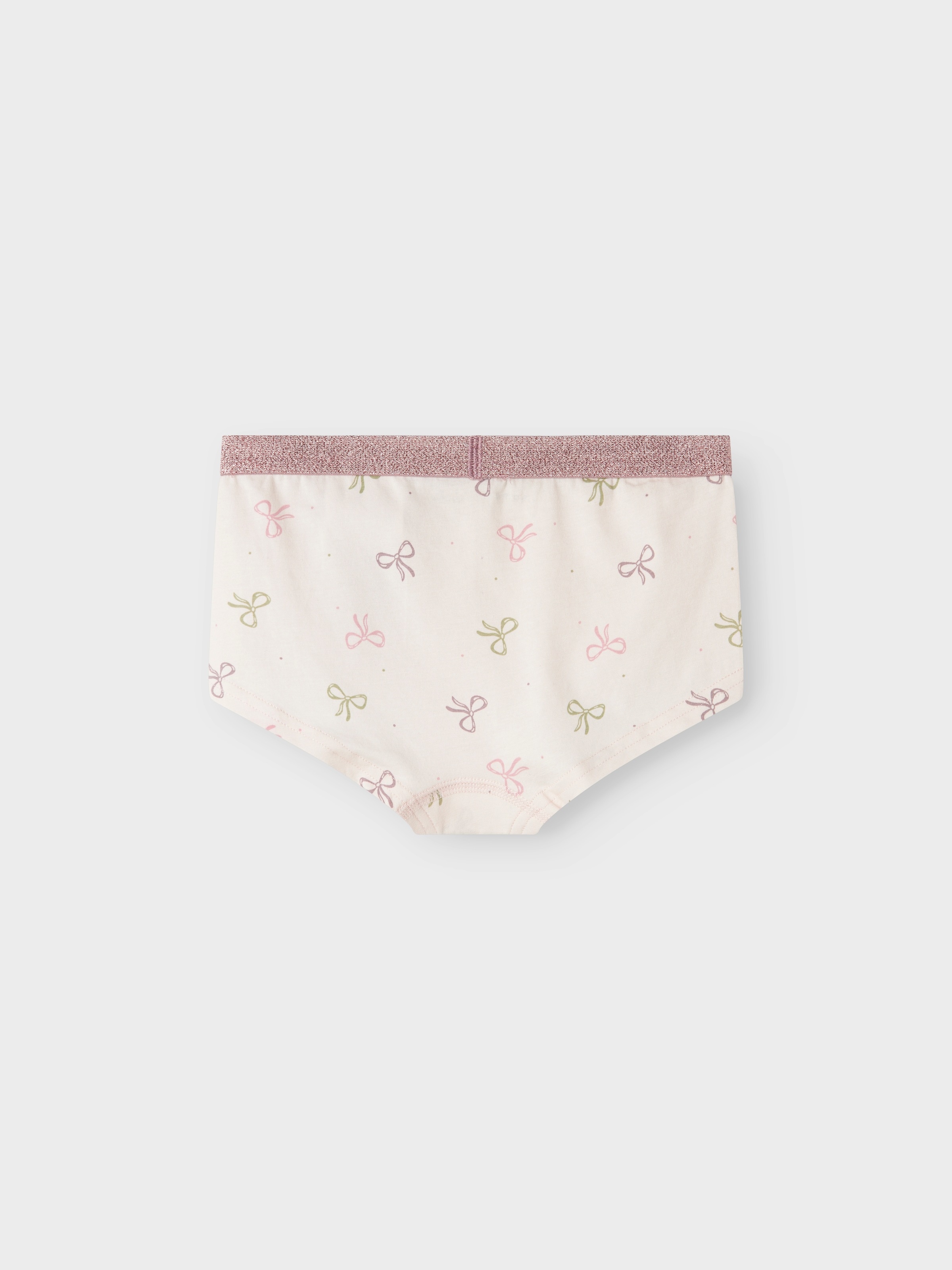 Name It Panty »NKFHIPSTER 3P BARELY PINK BOW NOOS«, (Packung, 3 St.)