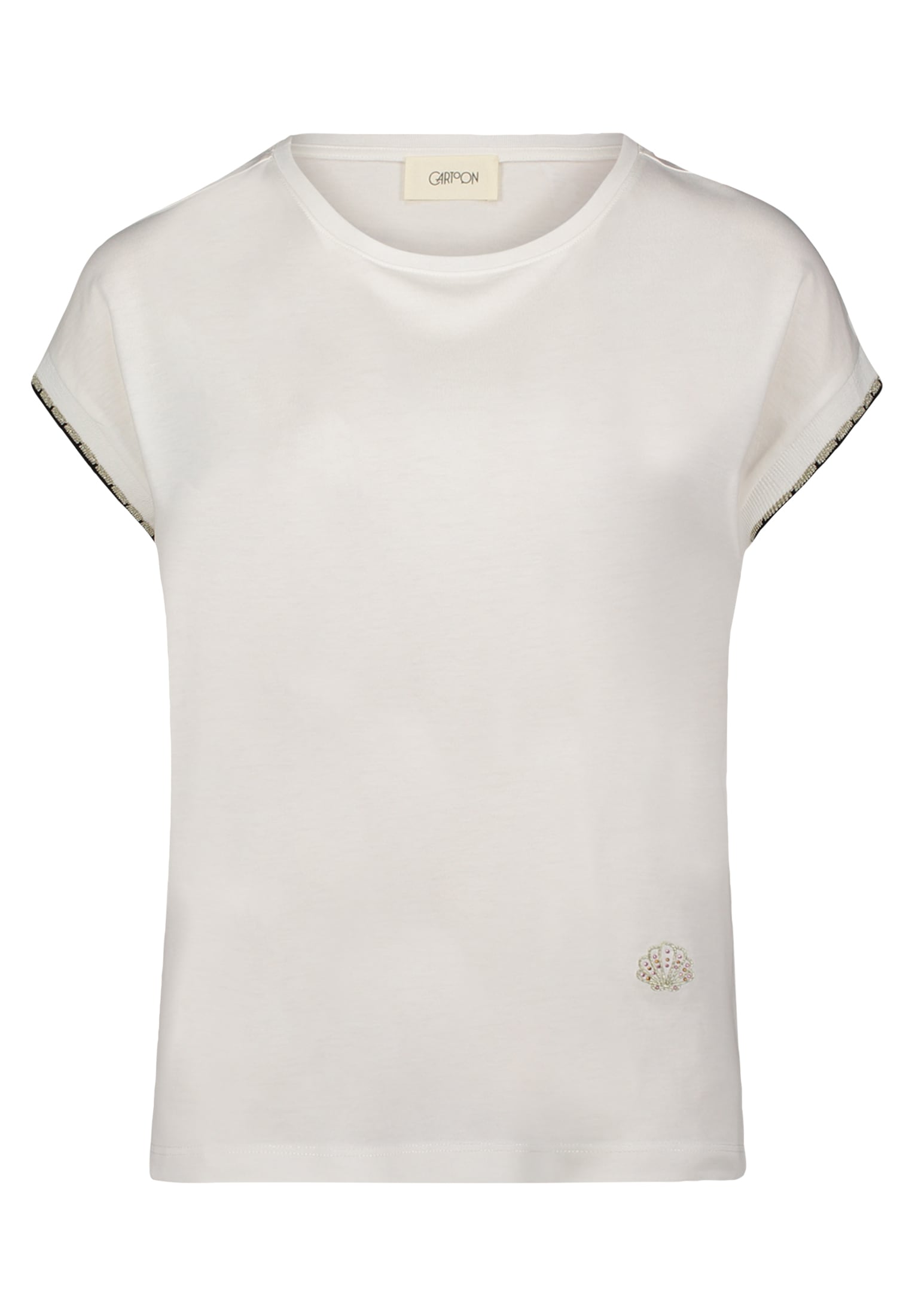 Cartoon Kurzarmshirt »Cartoon Casual-Shirt mit Rundhalsausschnitt«, (1 tlg.), Rippbündchen