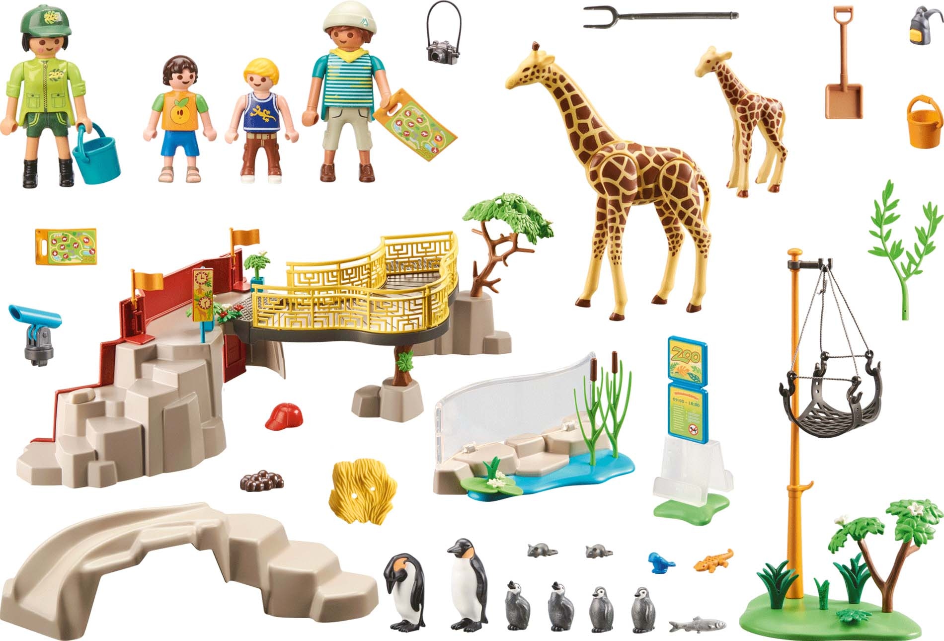 Playmobil® Konstruktions-Spielset »Mein großer Erlebnis-Zoo (71190), Family Fun«, (127 St.), Made in Germany