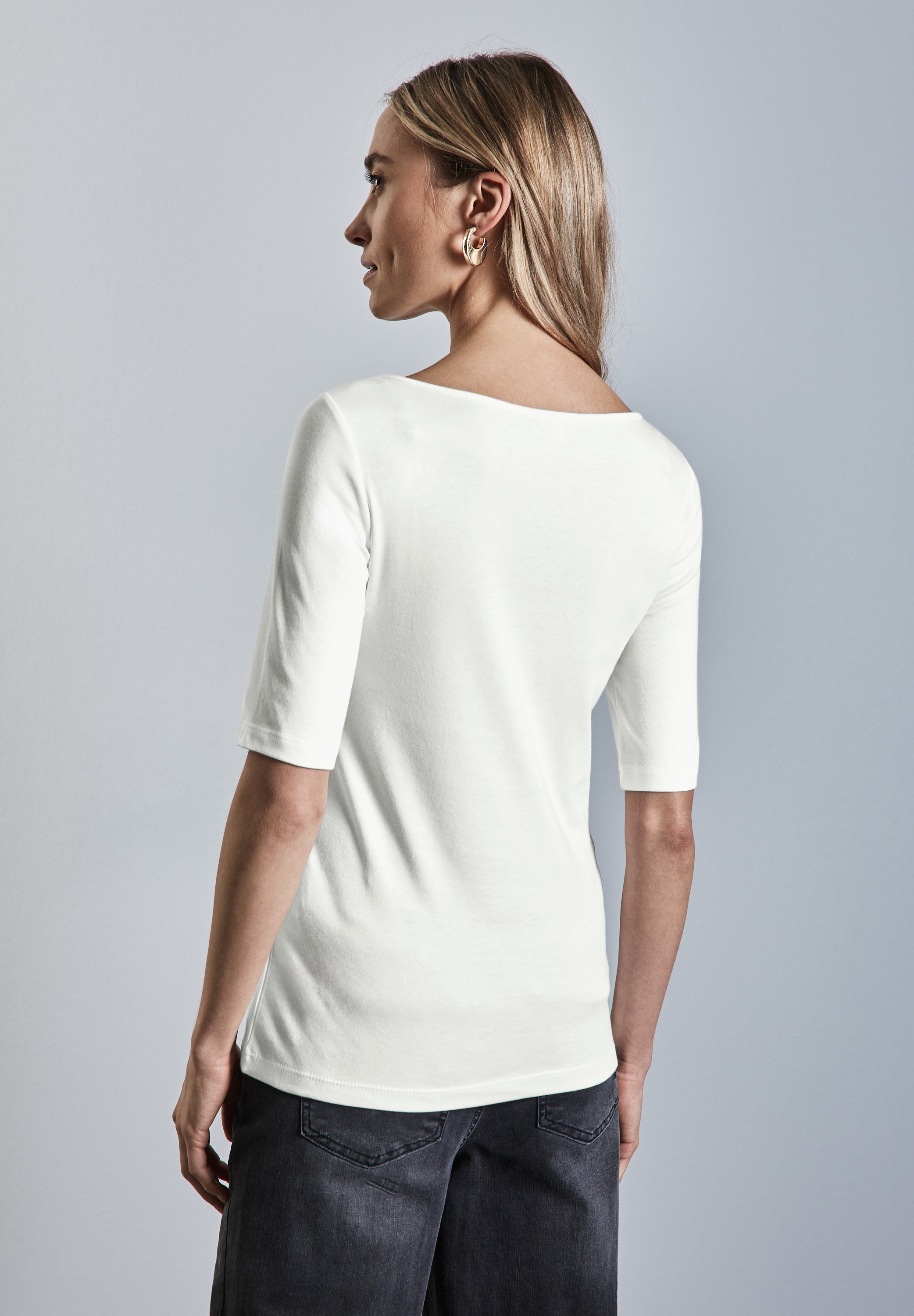 STREET ONE T-Shirt »Style Lanea«, mit U-Boot Ausschnitt