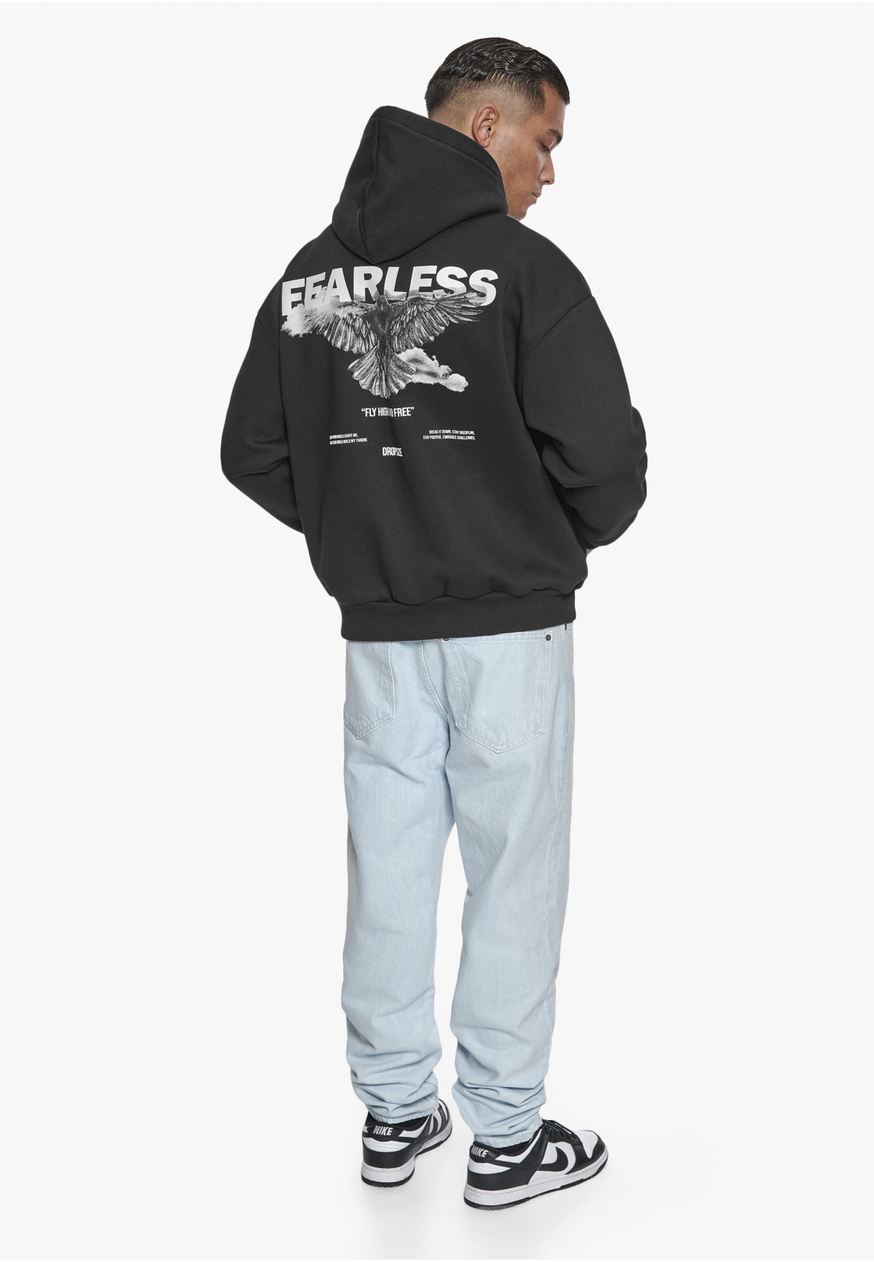 Dropsize Kapuzenpullover »Dropsize Herren Dropsize Heavy Oversize Fearless Hoodie« 1 Stk.