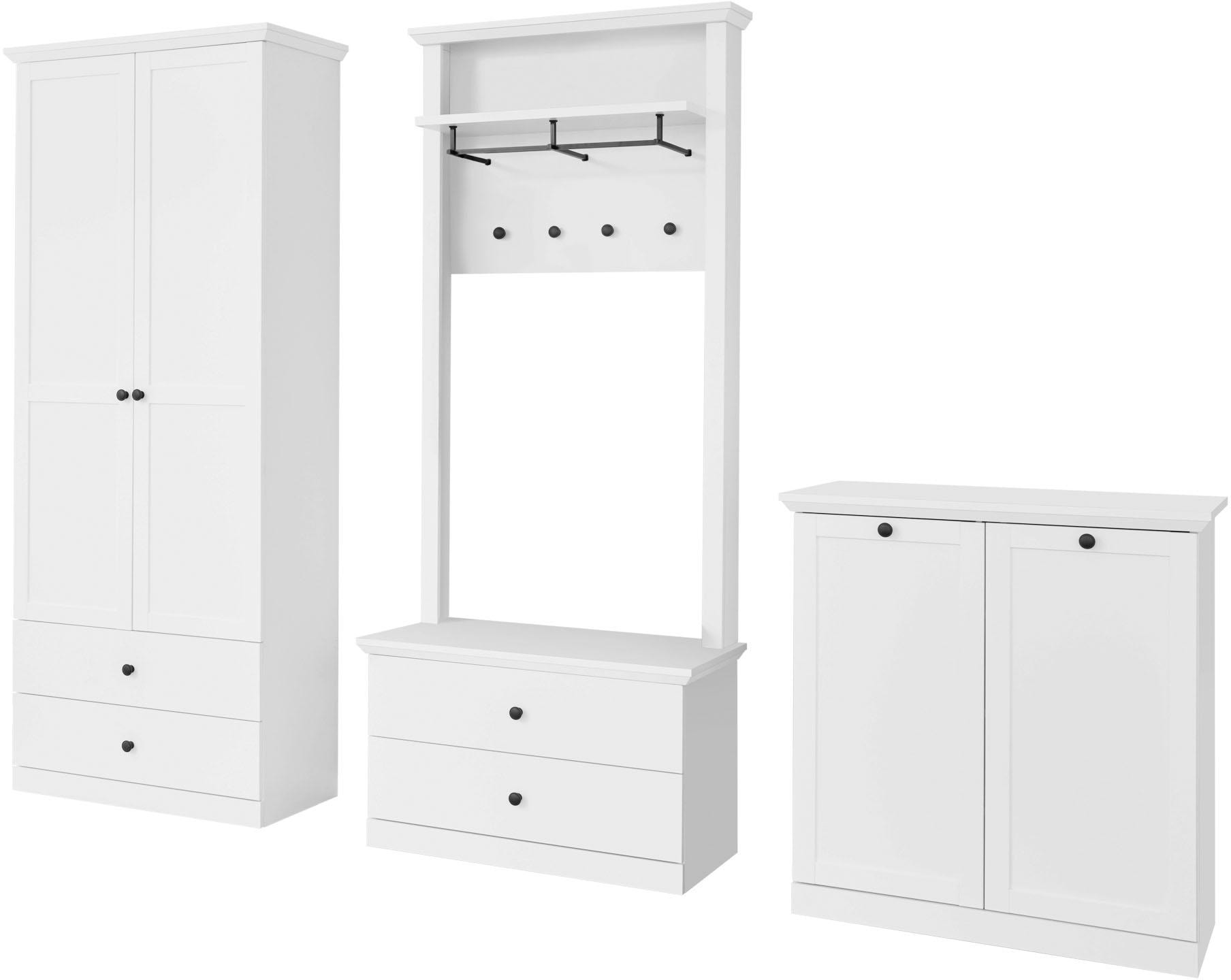 Home affaire Garderoben-Set "Örebro" Set, 4 Stk. tlg. zeitloser Landhaussti günstig online kaufen