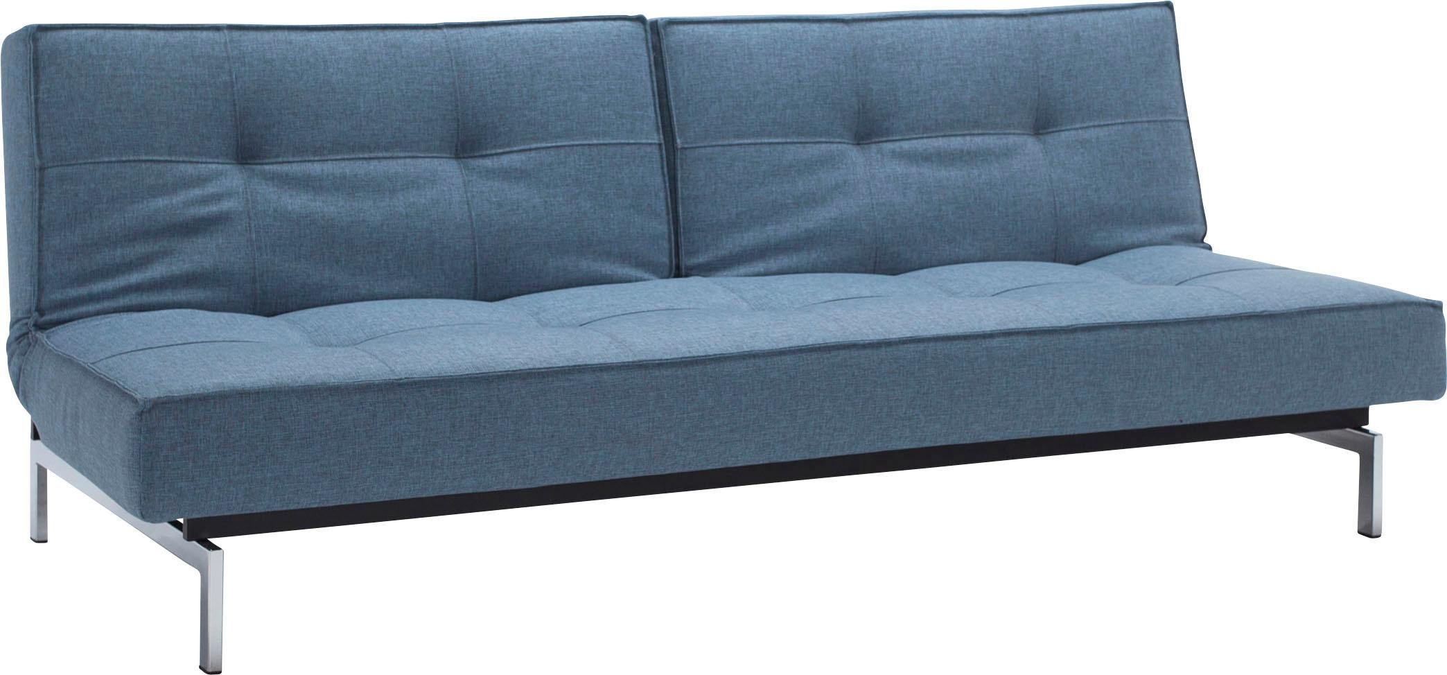 INNOVATION LIVING ™ Schlafsofa skandinavischen | Design Beinen, in BAUR kaufen »Splitback«, mit chromglänzenden