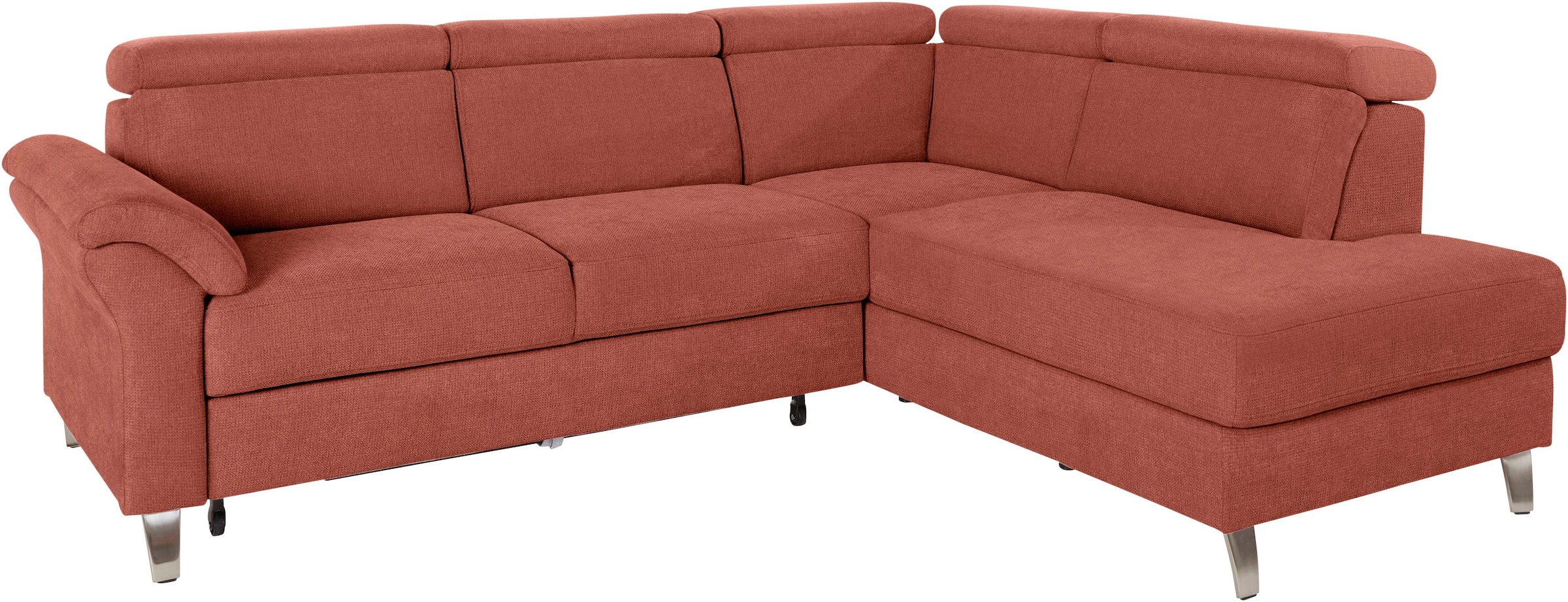 sit&more Ecksofa "Arngast L-Form" inklusive Kopfteilverstellung und Federkern