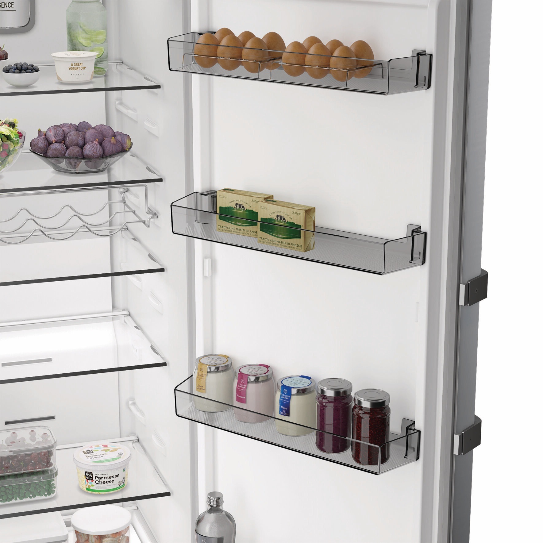 BAUKNECHT Kühlschrank KR 186GD IN »KR 186GC IN« 186,5 cm hoch 59,7 cm breit SmoothFit - 90°-Türöffnung für mehr Komfort