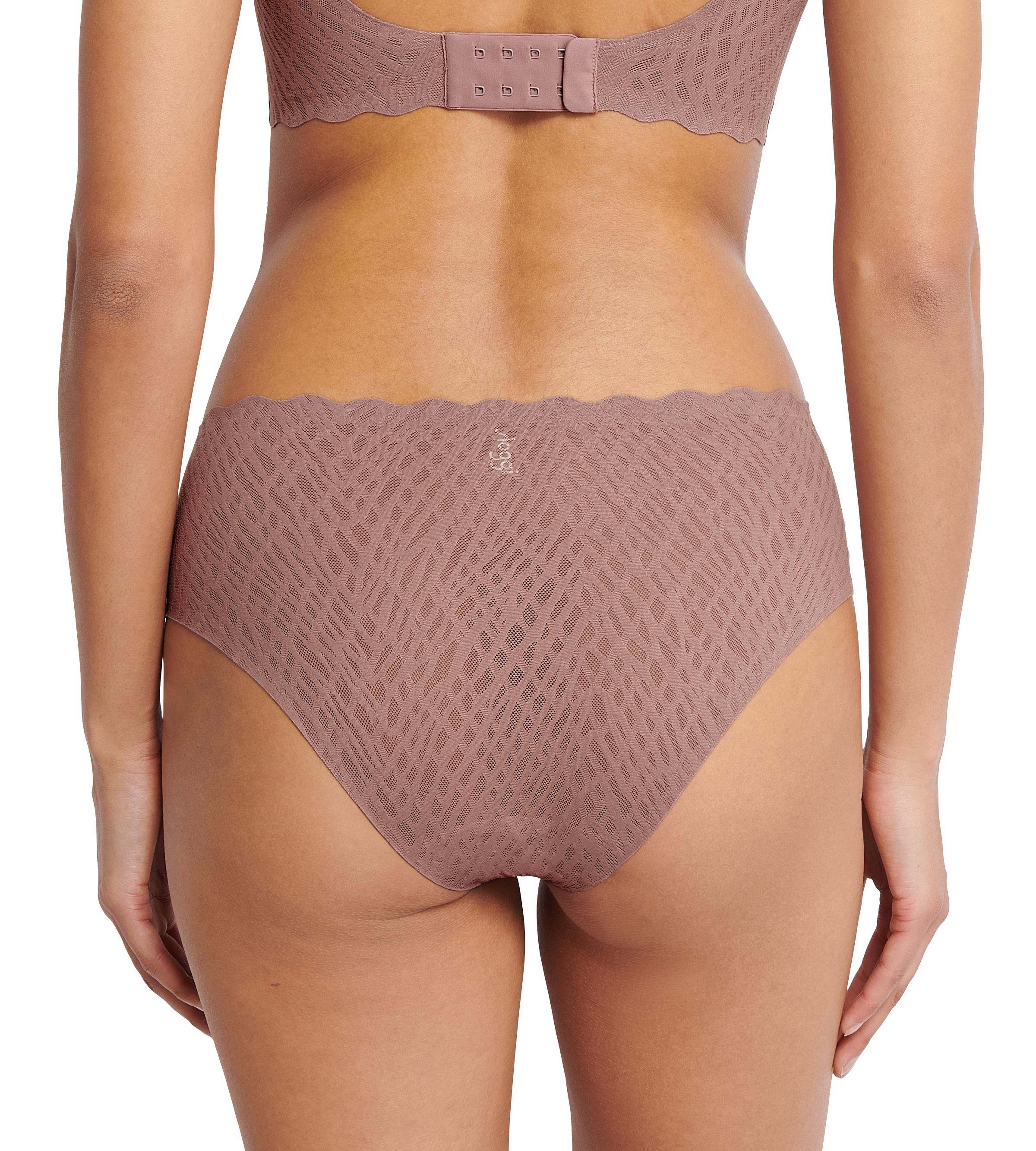 Hipster SLOGGI "ZERO Feel Bliss Hipster", Damen, Gr. M, braun (cacao), Spitze, Obermaterial: 76% Polyamid, 24% Elasthan, körpernah, Unterhosen, unsichtbar mit Spitzenoptik 3