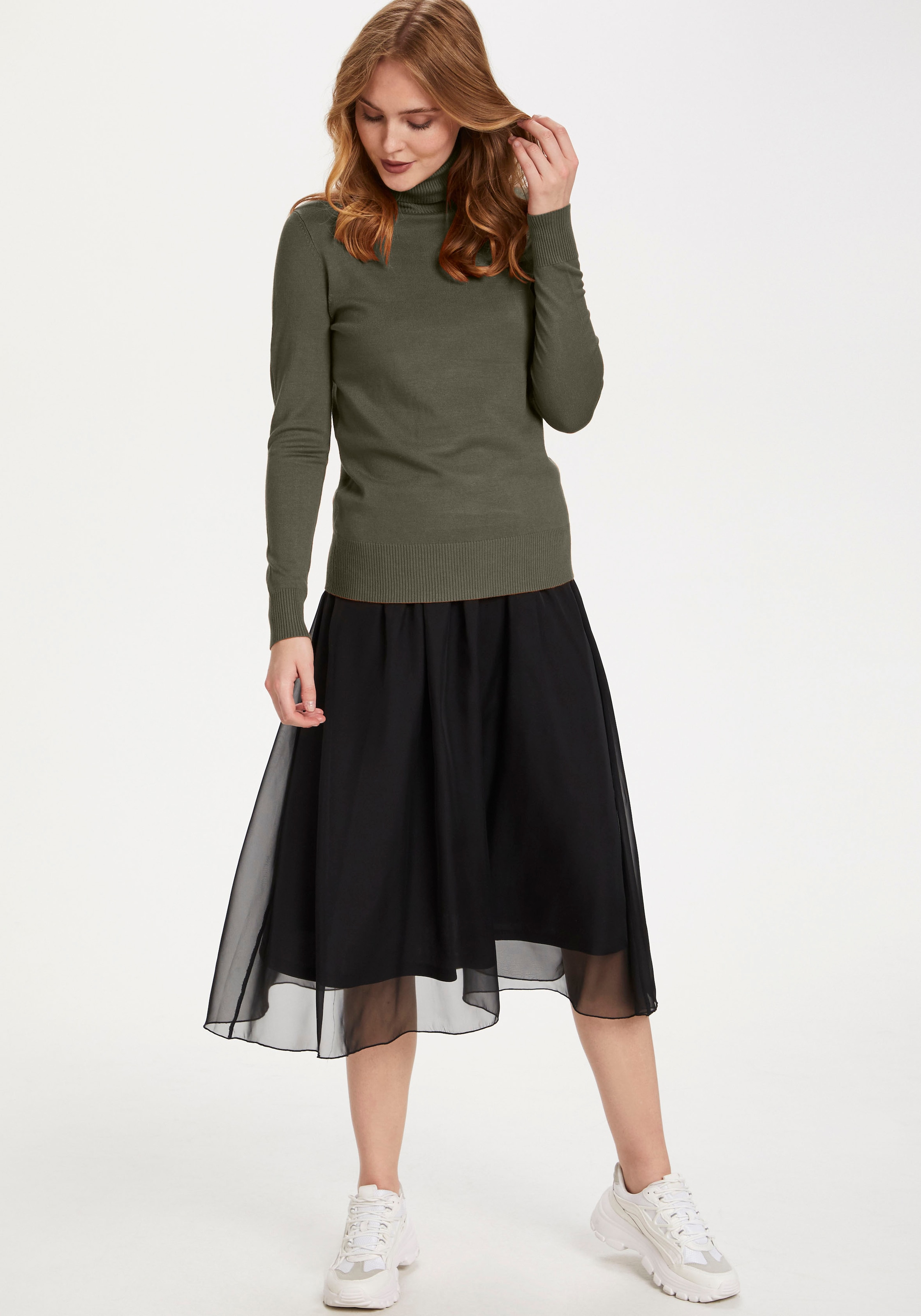 Saint Tropez Rollkragenpullover »MilaSZ J2046«, mit Viskose