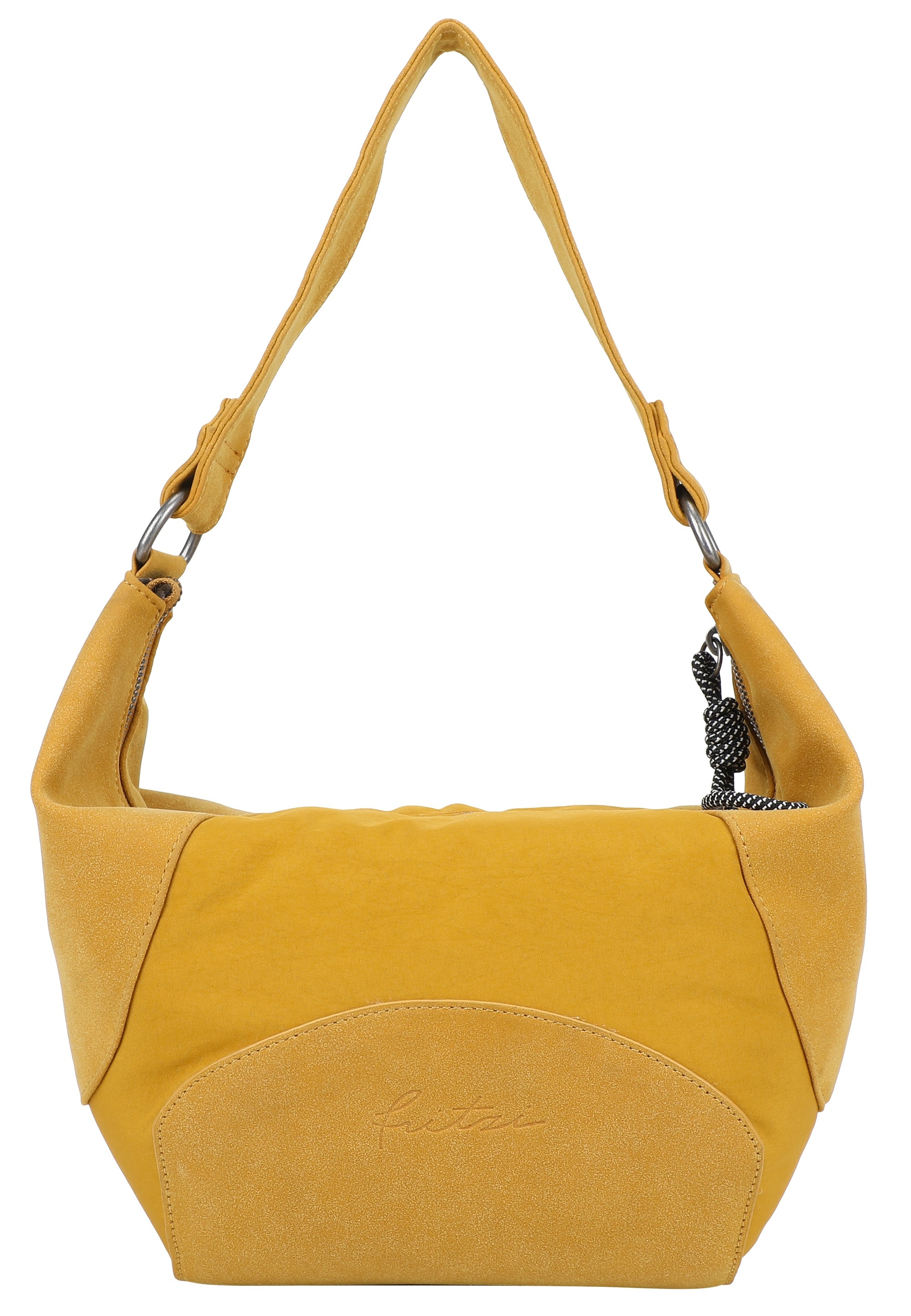 Fritzi Aus Preußen Henkeltasche FRITZI AUS PREUSSEN "Sky Mix Anthra Black", Damen, Gr. B/H/T: 6cm x 24cm x 32cm, gelb, Nylon, unifarben, Taschen, mit tollem, weichem Handfeel
