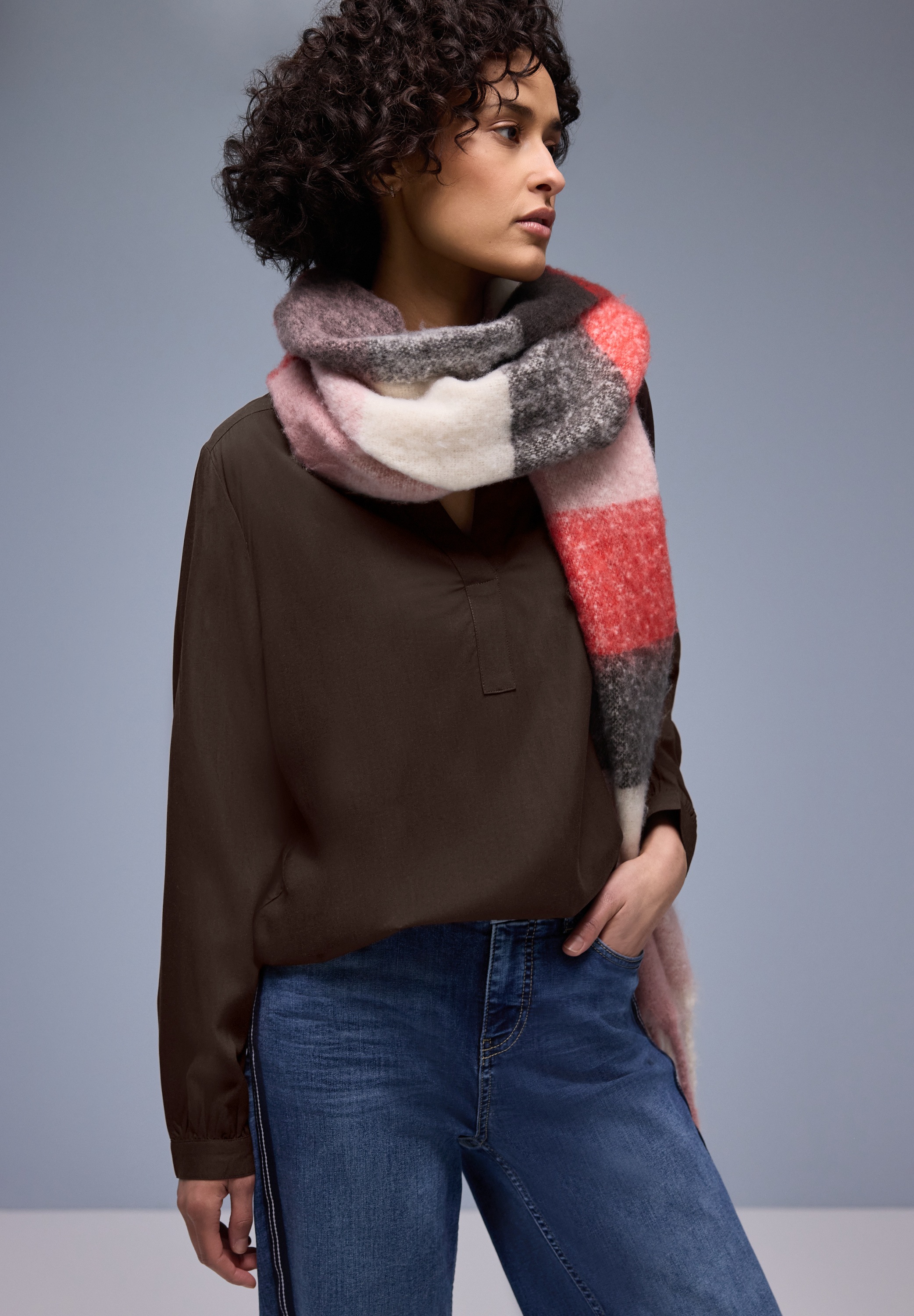 STREET ONE Langarmbluse mit Splitneck günstig online kaufen