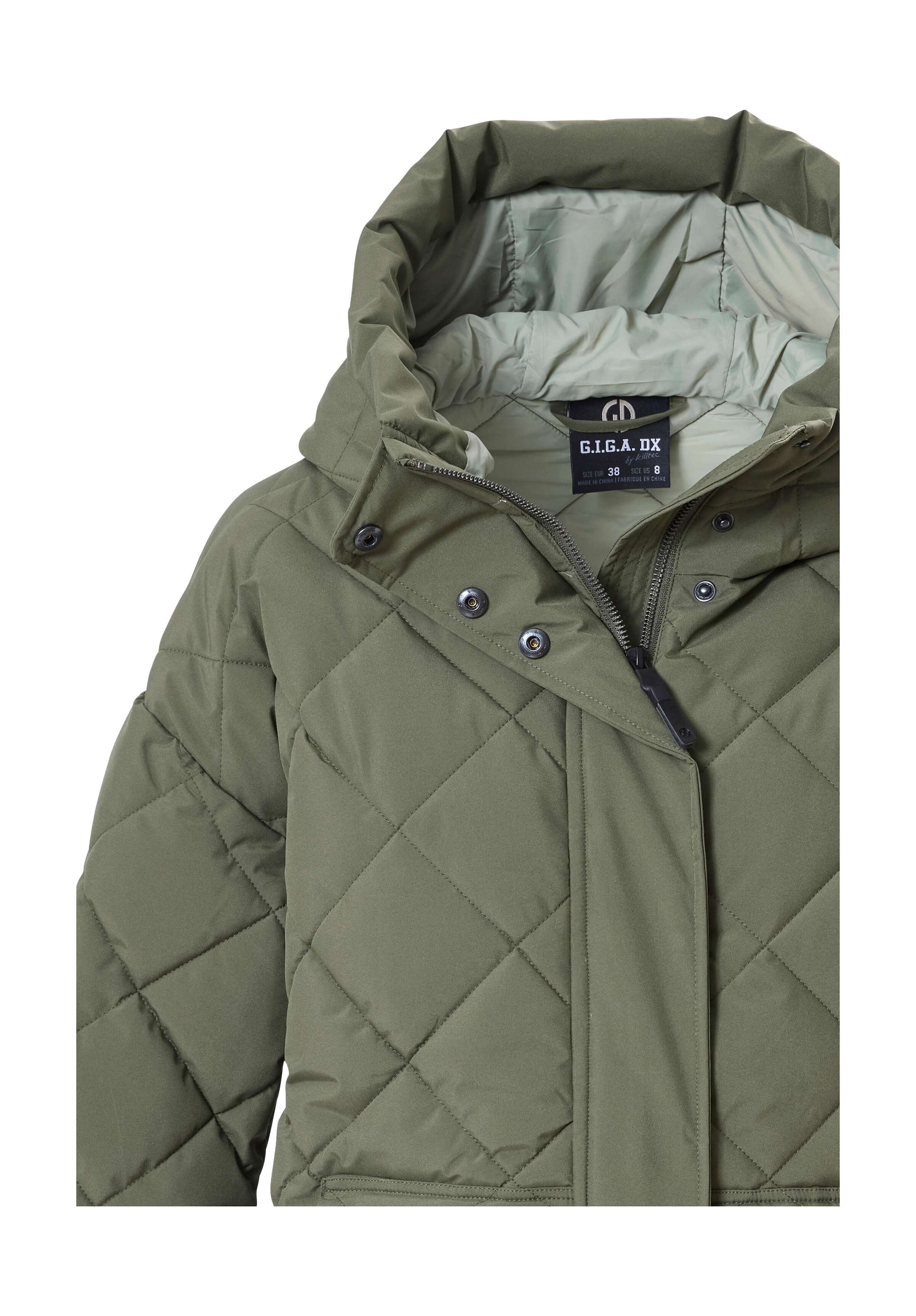 G.I.G.A. DX by killtec Steppjacke »GW 27 WMN QLTD JCKT« Wasserabweisende Damen Steppjacke mit regulierbarer Kapuze