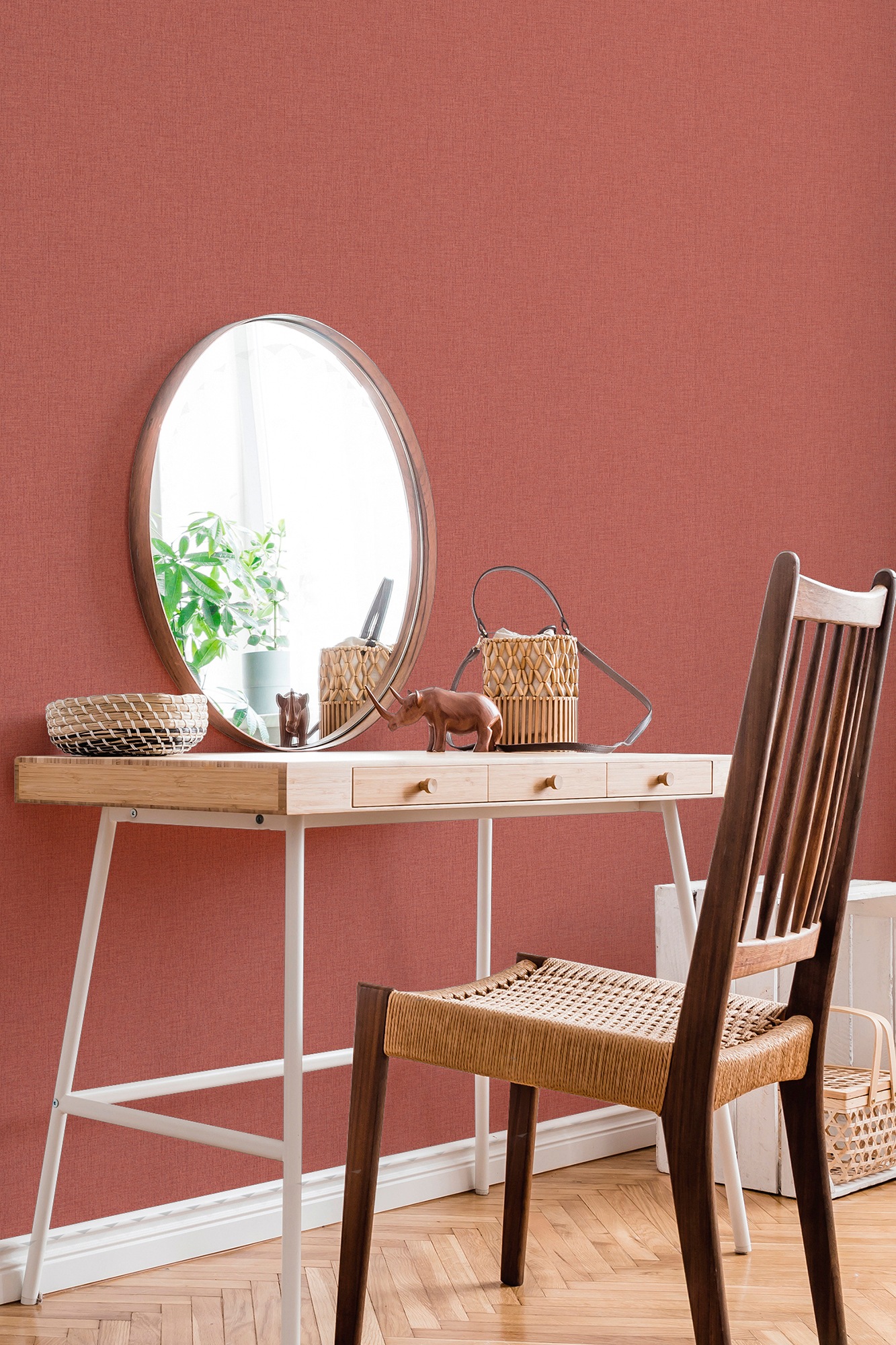New Walls Wallpaper Woven Plain 37430-9