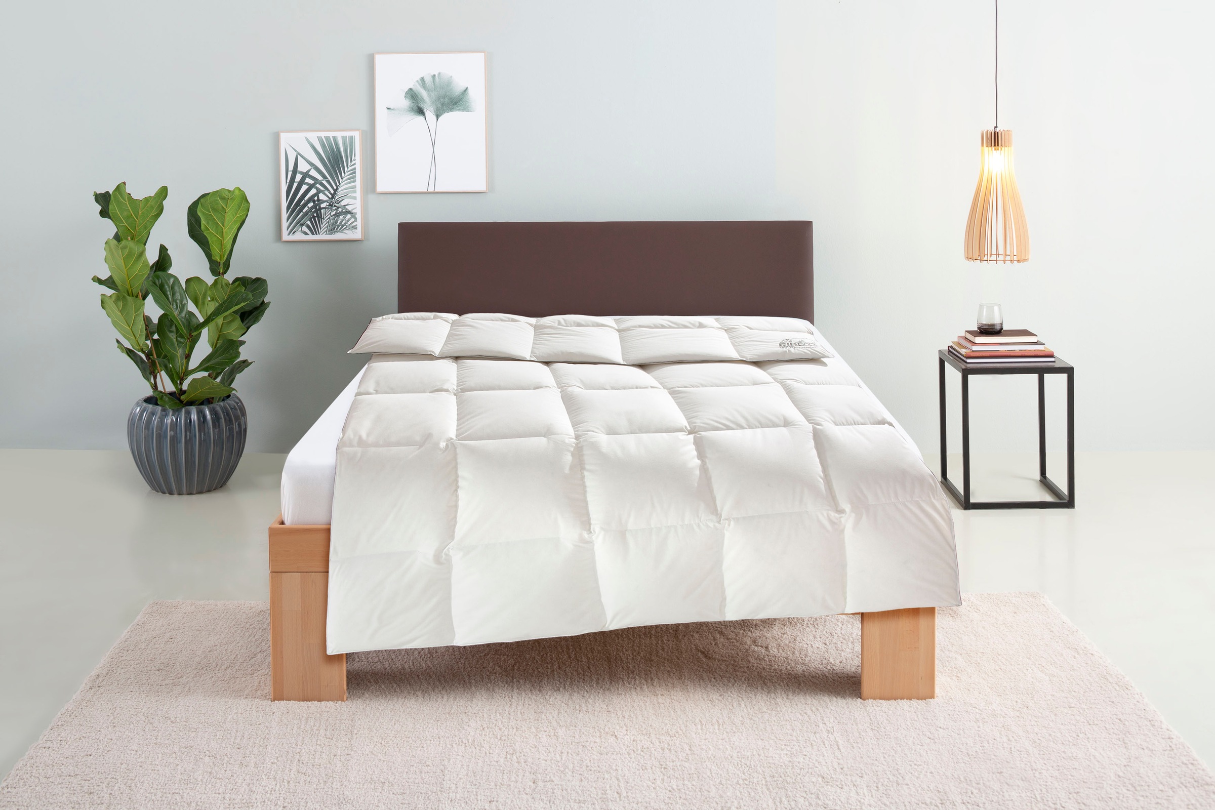 RIBECO Daunenbettdecke "Eve" warm Füllung 90Daunen10Federn 1 Stk. tlg. Jubi günstig online kaufen