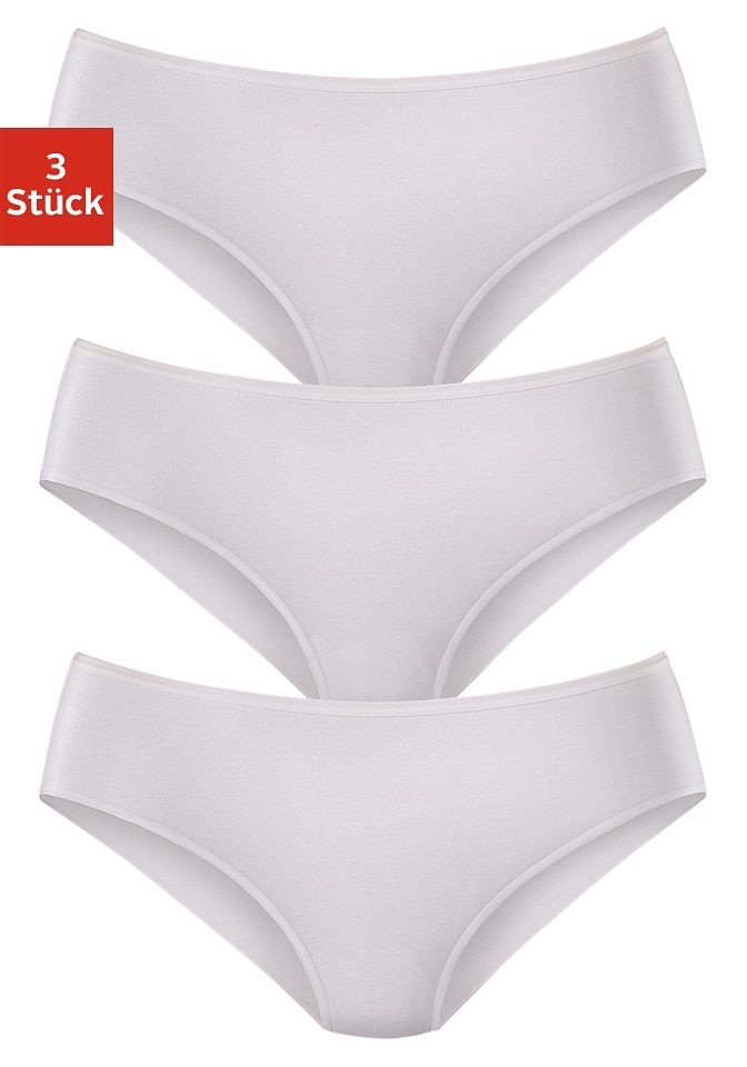 LASCANA Jazz-Pants Slips "aus hochwertiger Modal-Qualität", (3er-Pack)