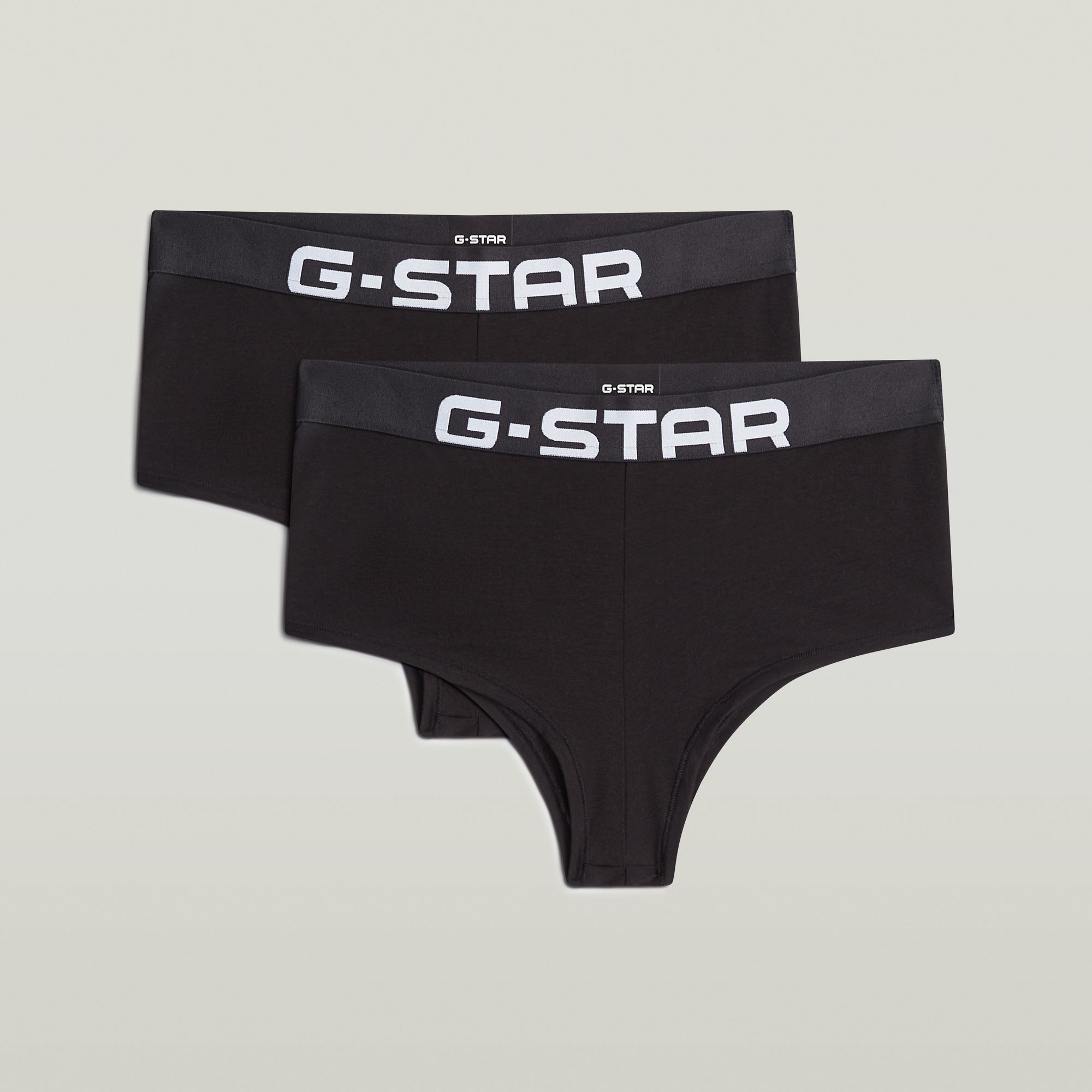 G-STAR Panty »FADEN, BOY SHORTS« Packung, 2 Stk. mit Logobund