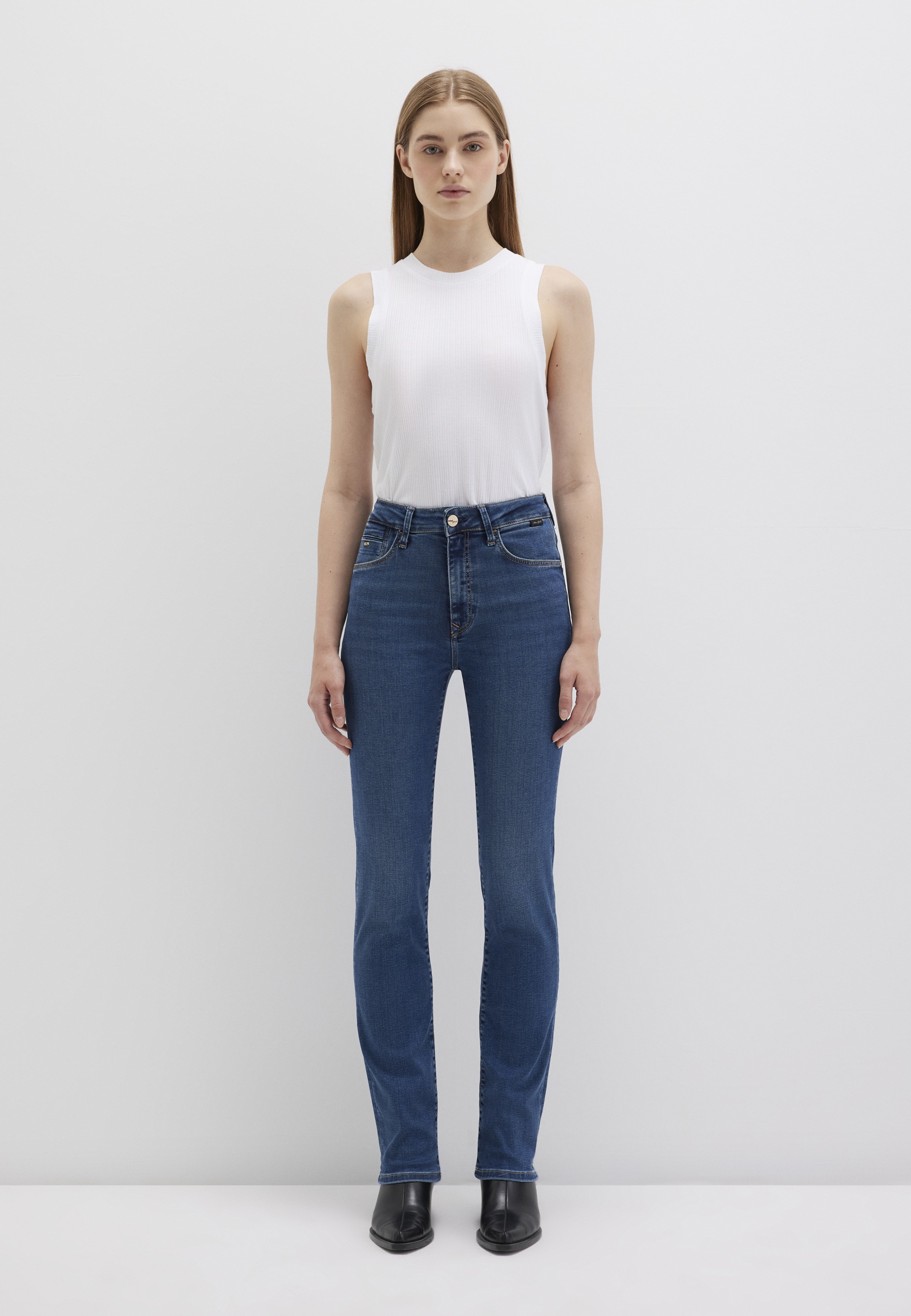 Thumbnail - Mavi Straight-Jeans "KENDRA", gerde Form