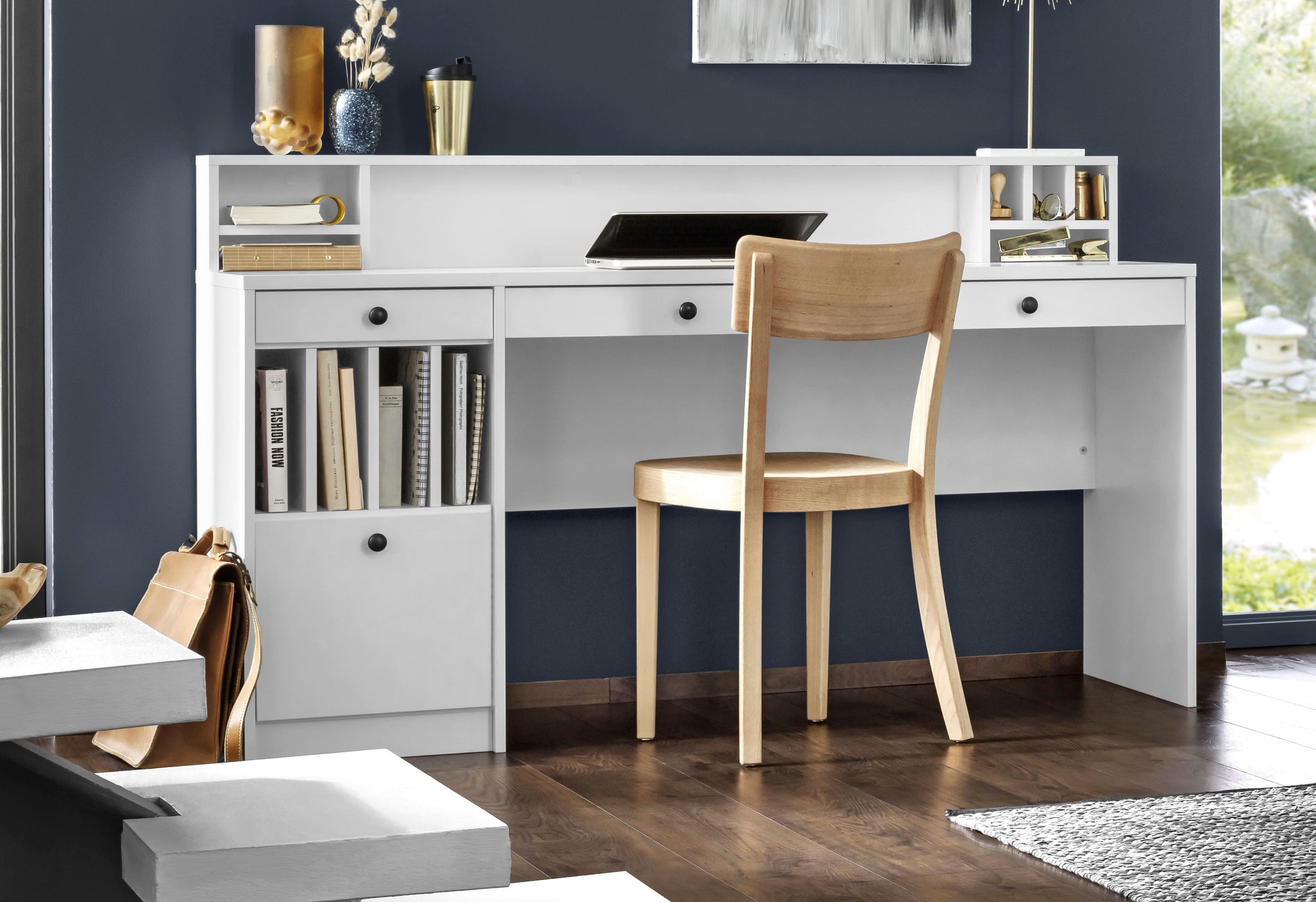 Home affaire Schreibtisch "Licia, Computertisch" im Landhausstil, in 2 Brei günstig online kaufen