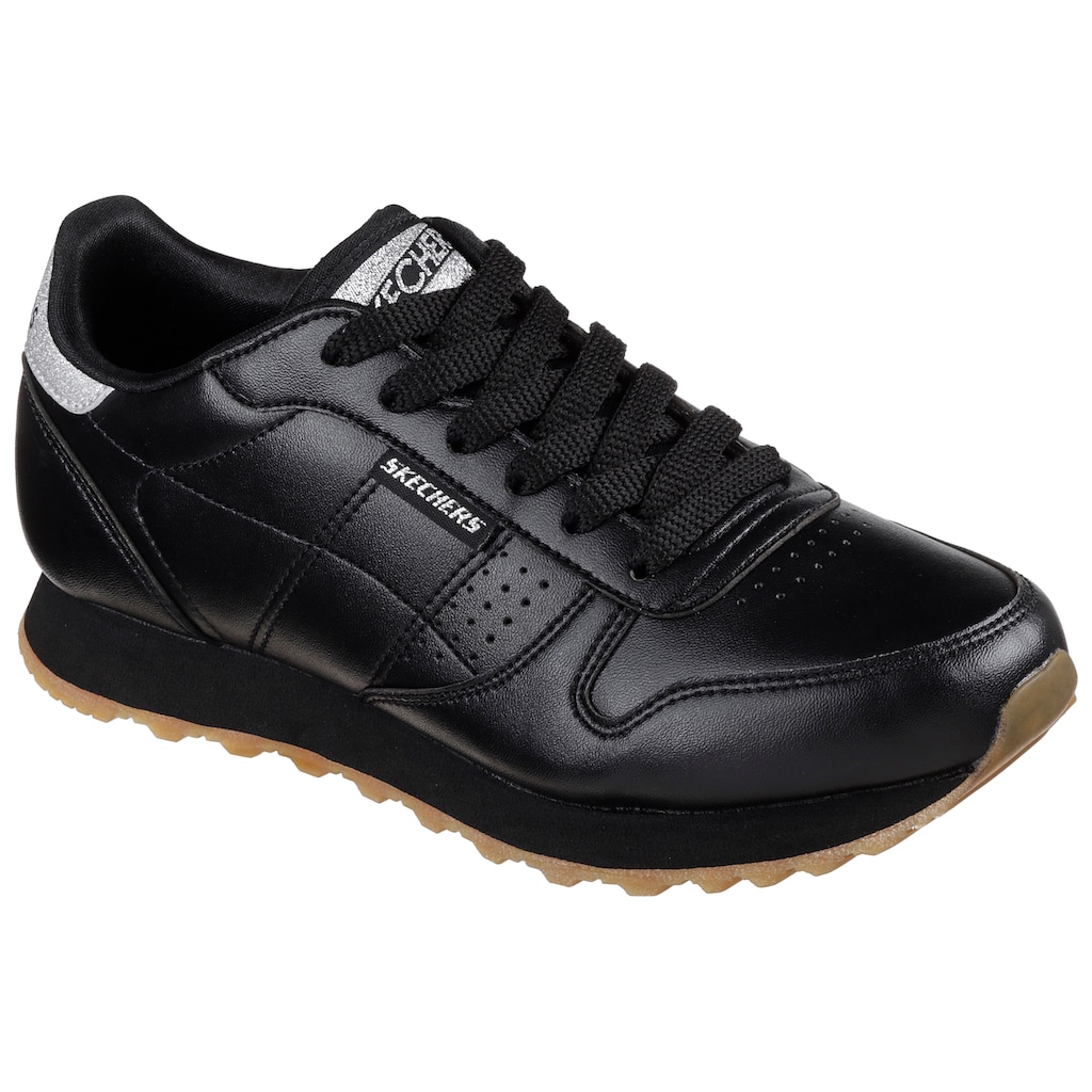 Skechers Sneaker »OG 85 - OLD SCHOOL COOL vegan«, mit Glitzer, Freizeitschuh, Halbschuh, Schnürschuh