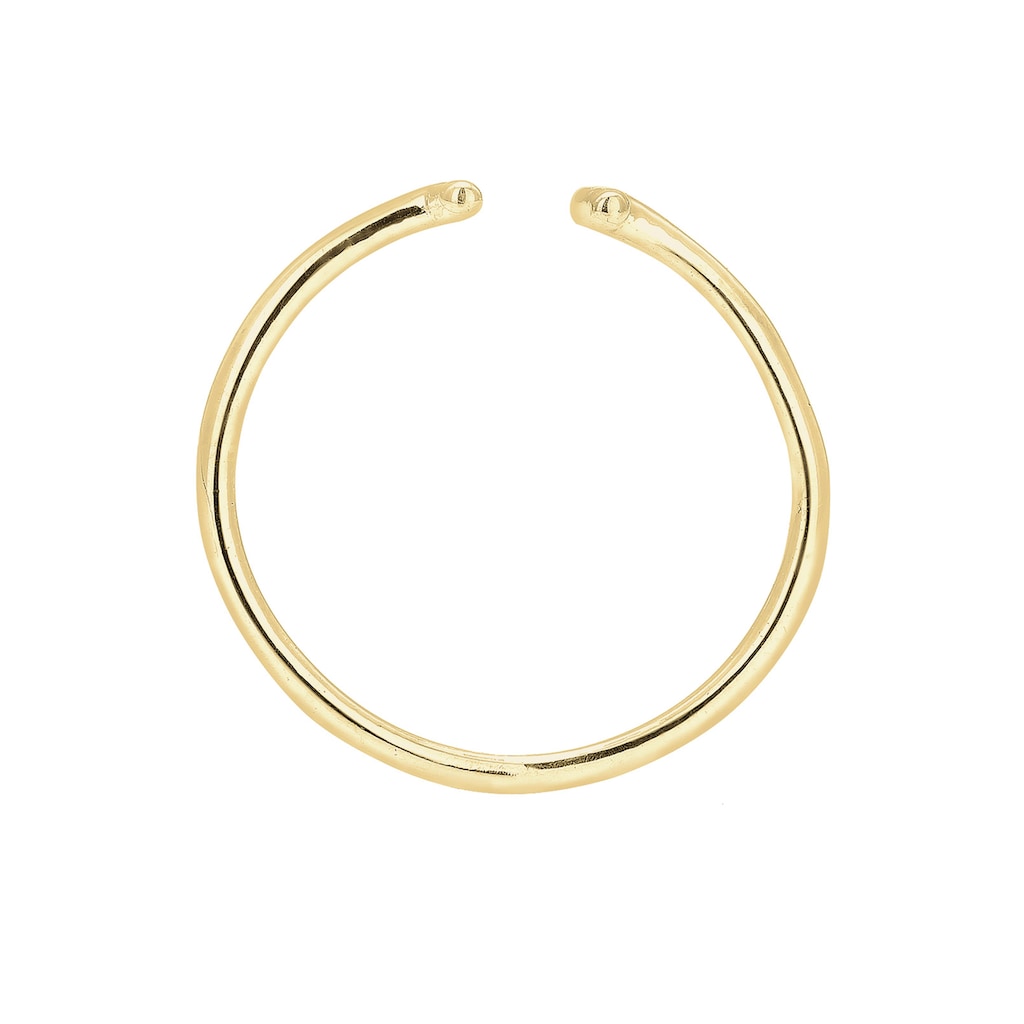 Elli Premium Fingerring »Geo Trend Look Statement Offen 375 Gelbgold«