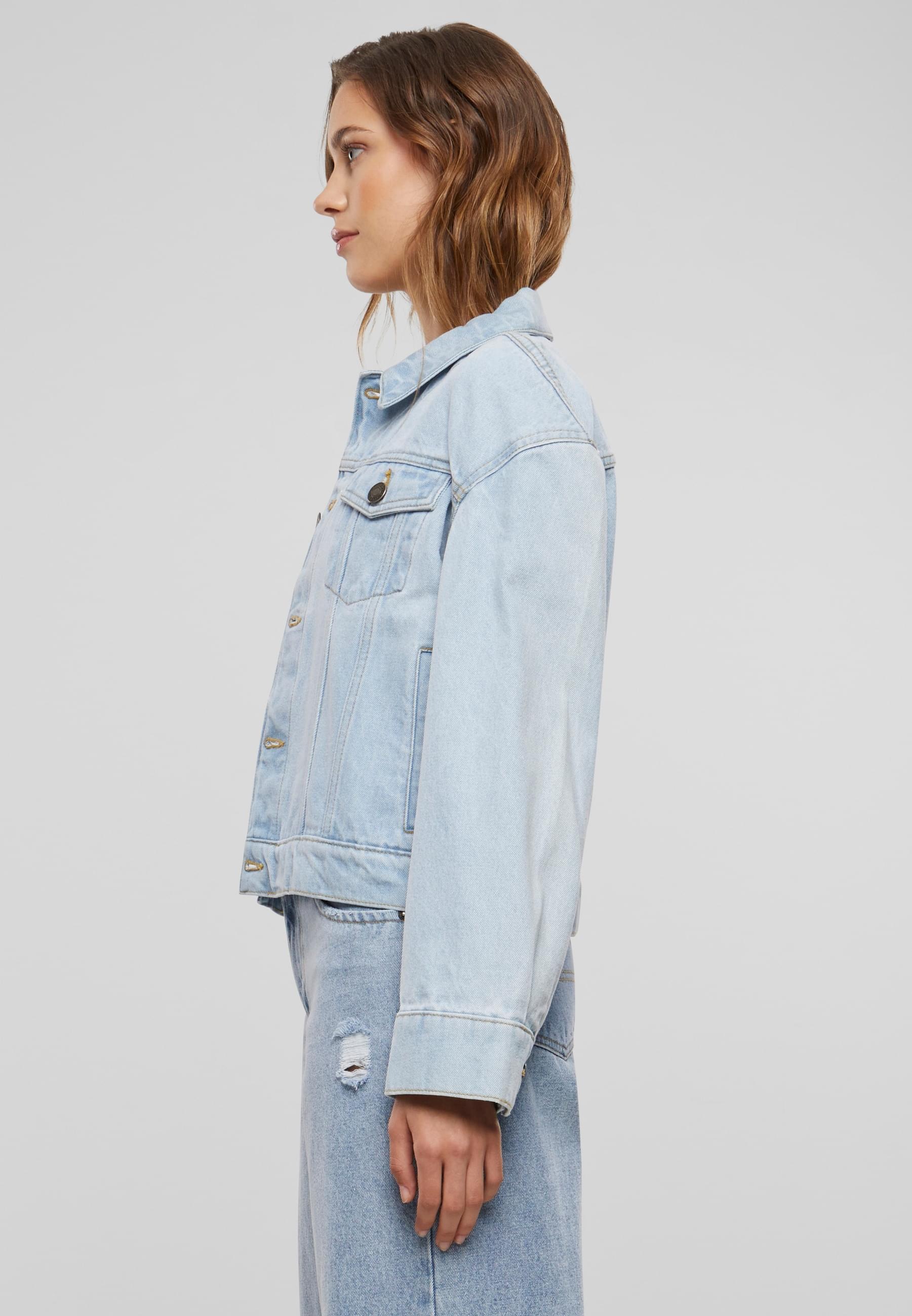 URBAN CLASSICS Jeansjacke "Urban Classics Ladies 80‘s Oversized Denim Jacke günstig online kaufen
