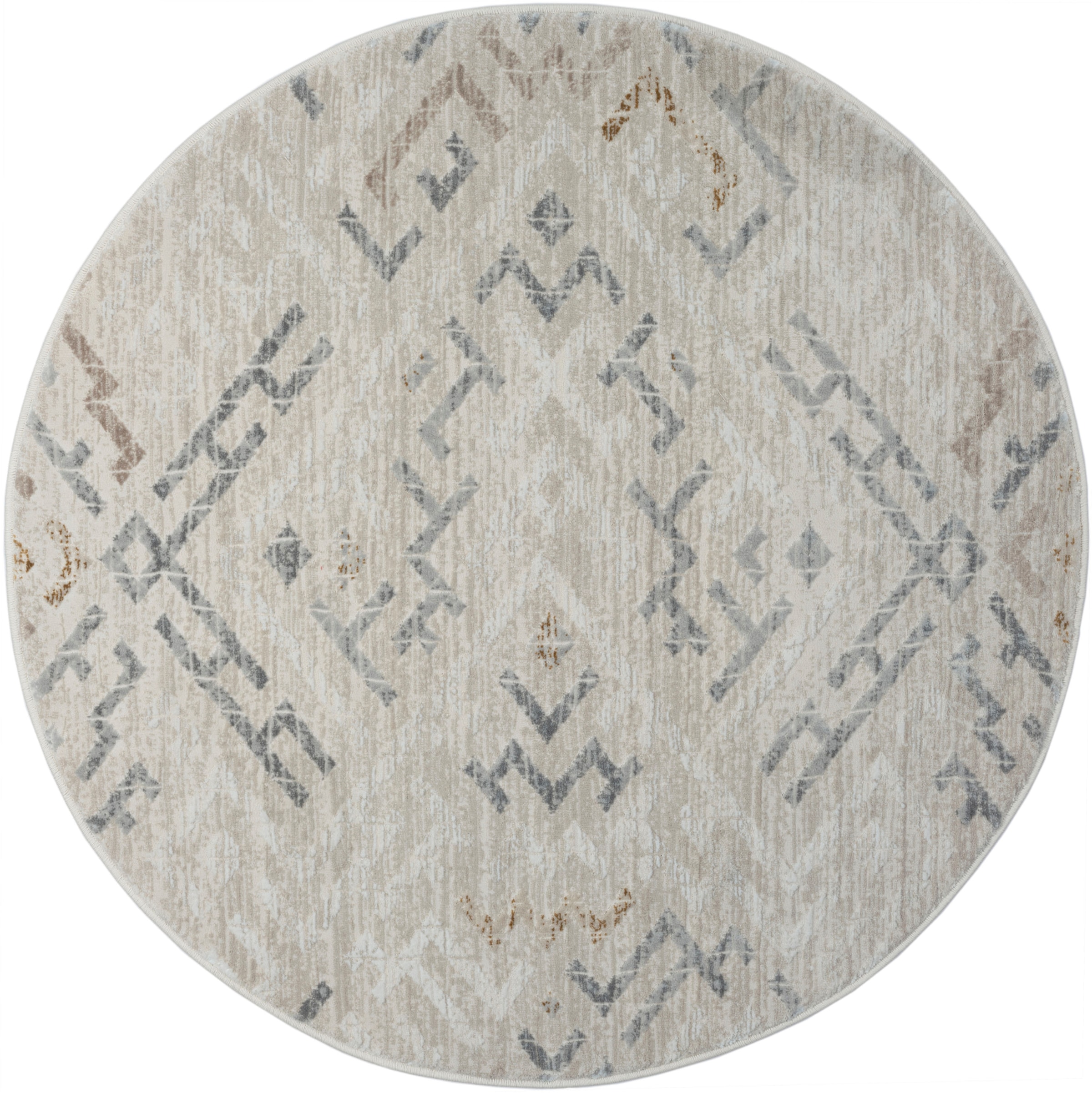 Myflair Möbel & Accessoires Teppich »My Type«, rund, 10 mm Höhe, Kurzflor, Ethno-Style, besonders weich durch Microfaser