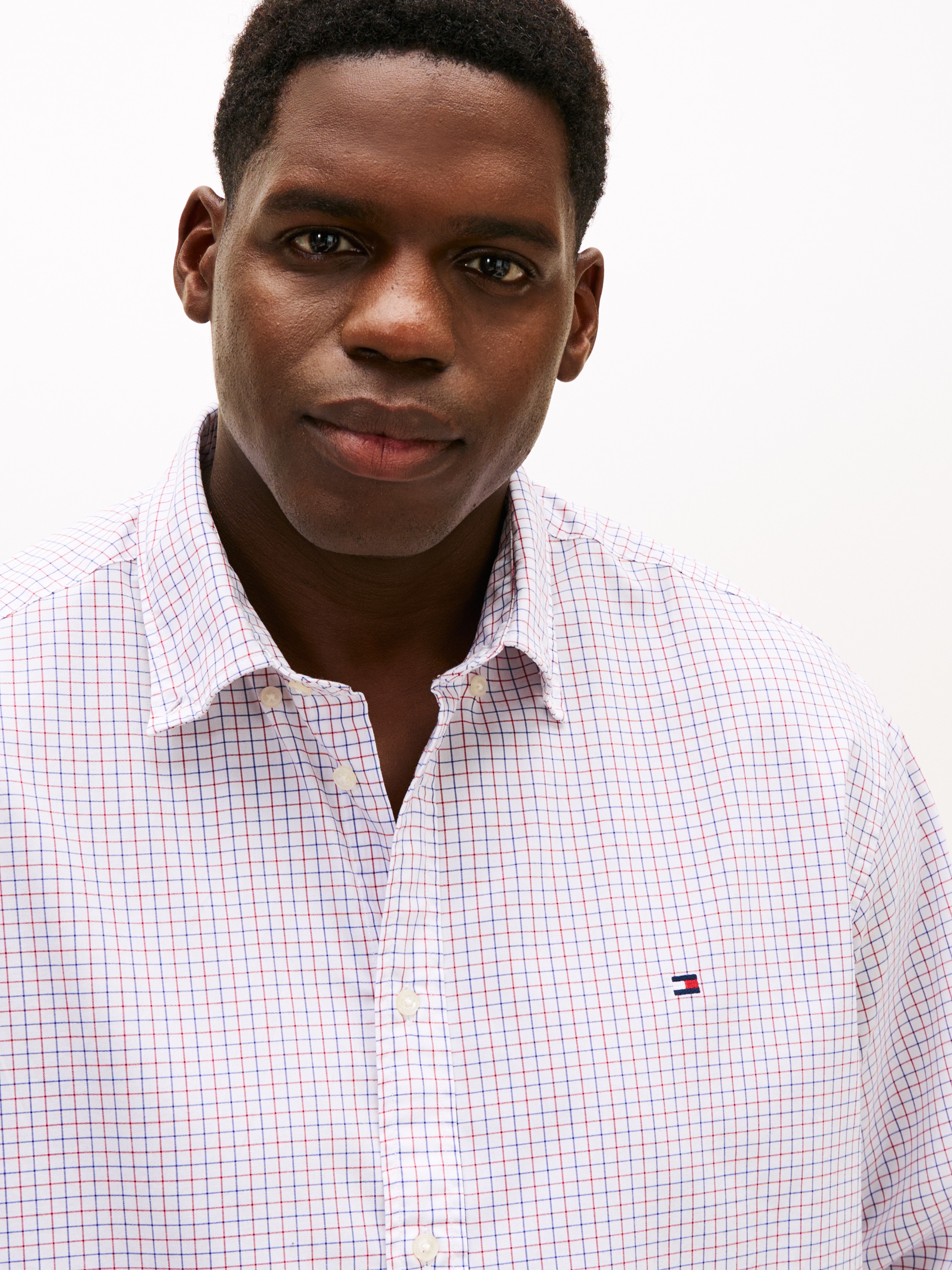 Tommy Hilfiger Big & Tall Langarmhemd »BT - CORE TATTRSALL POP« Große Größen, Button-down-Kragen, regular fit