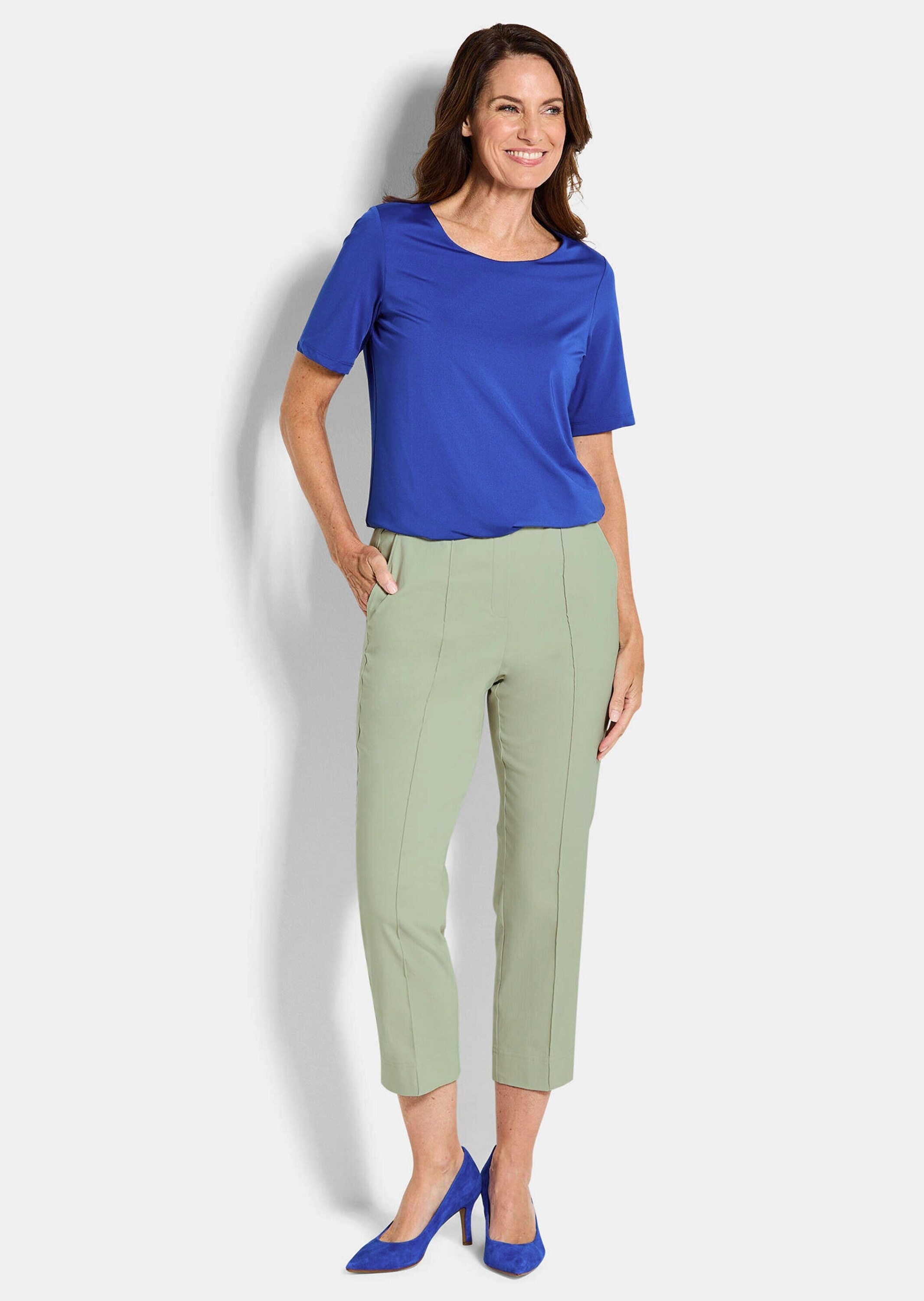 GOLDNER Stretch-Hose "7/8-Bengalinhose BELLA mit Biesen" günstig online kaufen