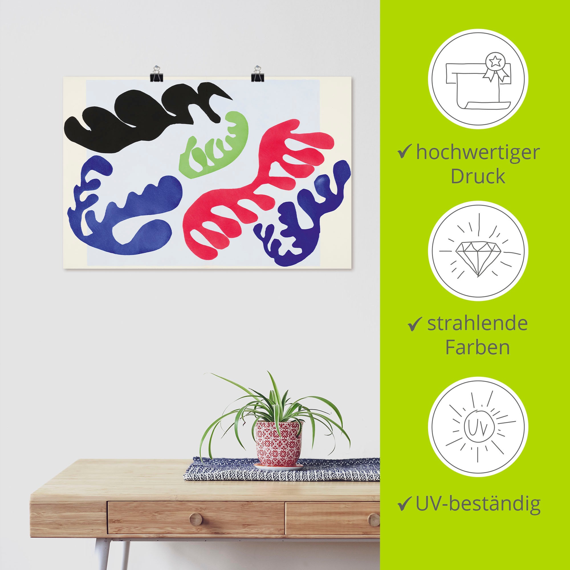 Artland Wandbild »Die Lagune 3. 1947« Gegenstandslos 1 Stk. tlg. als Alubild, Leinwandbild, Poster, Wandaufkleber in verschied. Größen