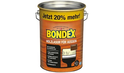 Bondex Holzschutzlasur, Nussbaum, 4,8 Liter Inhalt kaufen