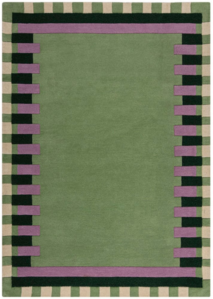 FLAIR RUGS Wollteppich »Kai Wool Border«, rechteckig, 10 mm Höhe, Kai Wool Border Läufer Teppich