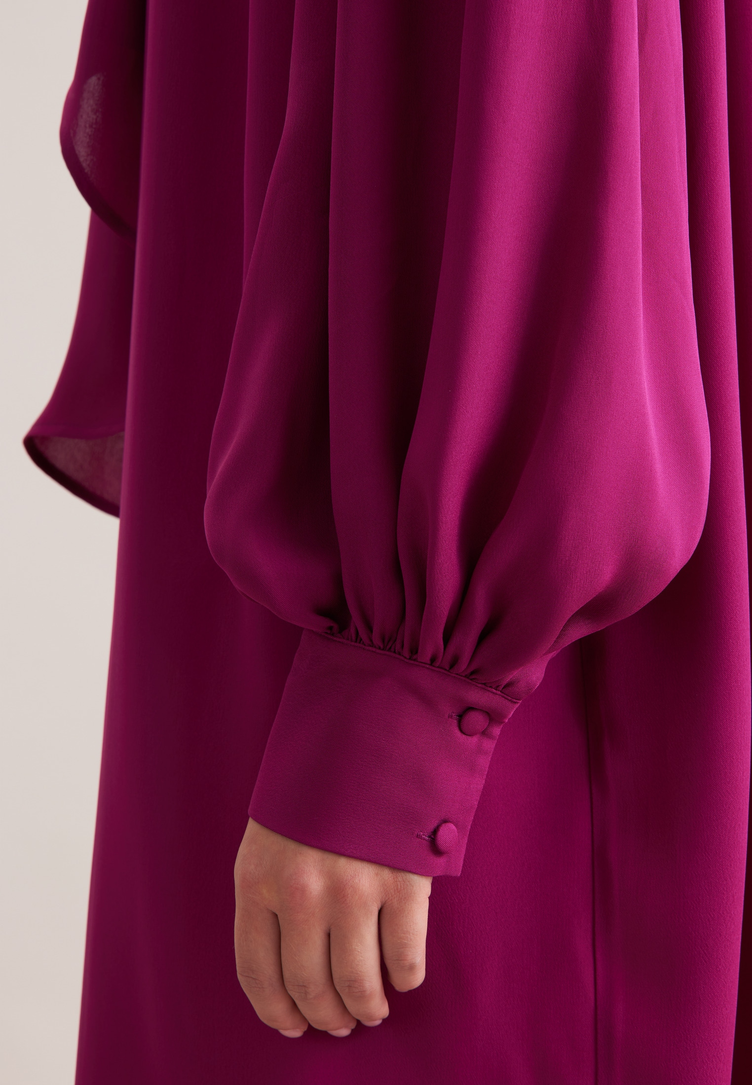seidensticker Blusenkleid 1/1 Binderkragen Uni