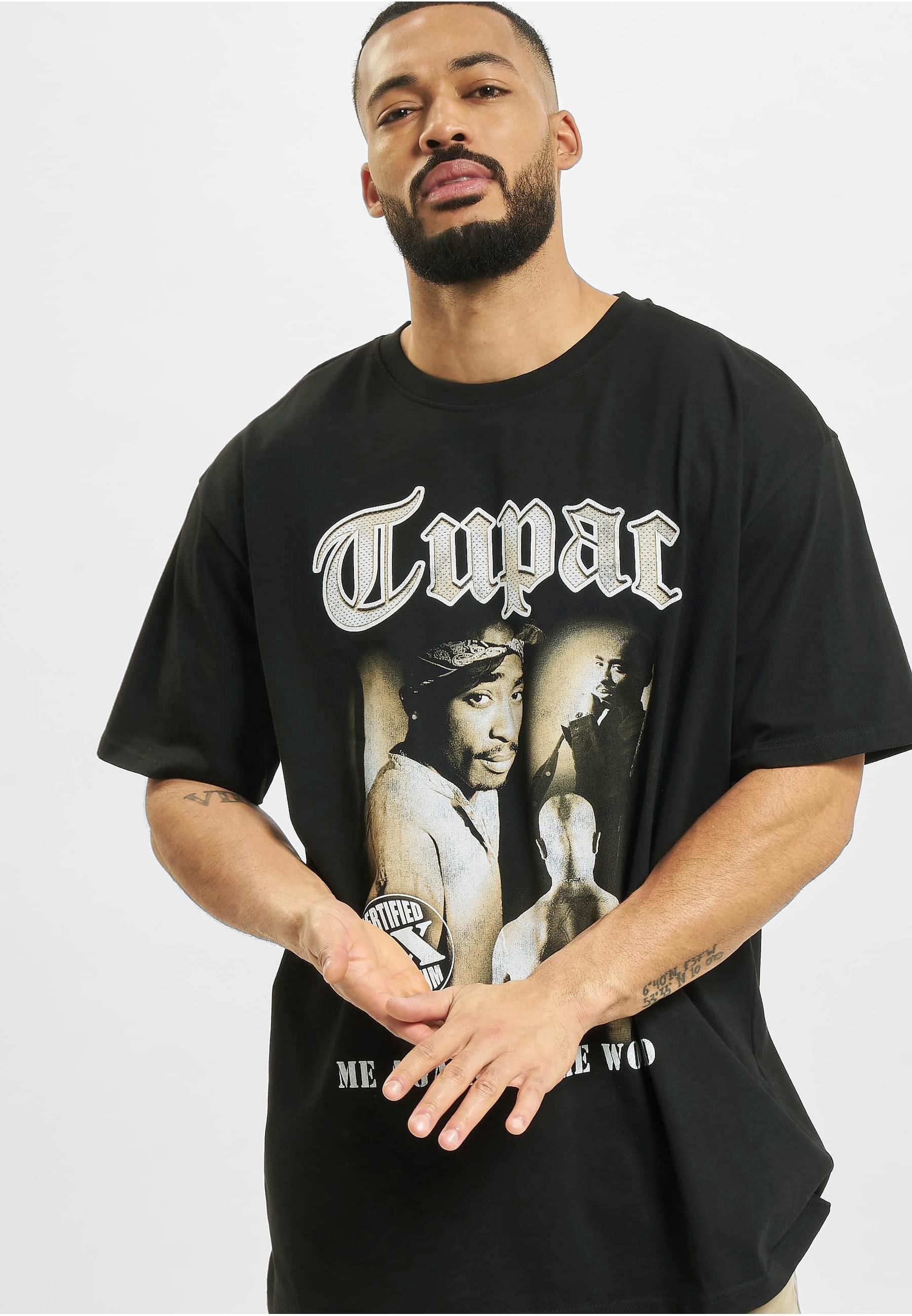 MisterTee T-Shirt »MisterTee Herren Tupac MATW Sepia Oversize Tee« 1 Stk.