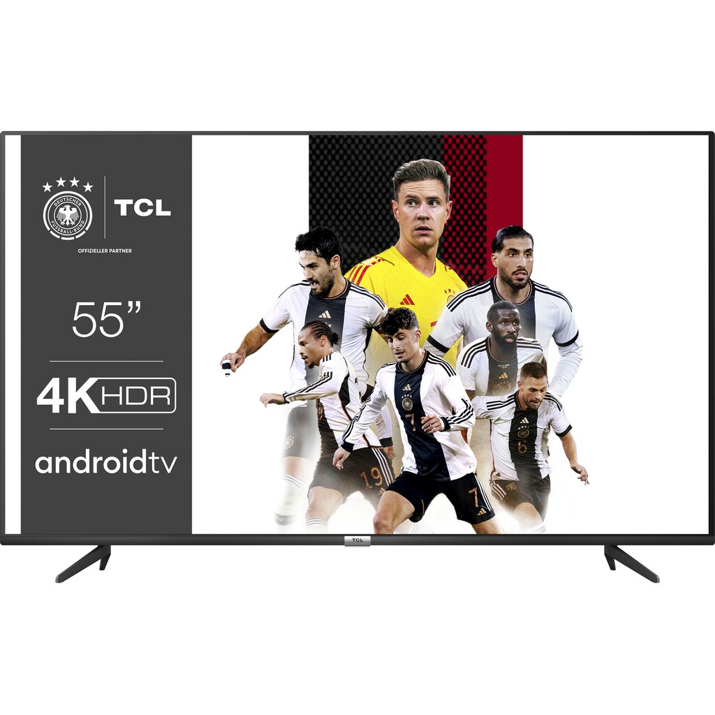 TCL LED-Fernseher »55P616X1«, 139 cm/55 Zoll, 4K Ultra HD, Smart-TV, Android 9.0 Betriebssystem