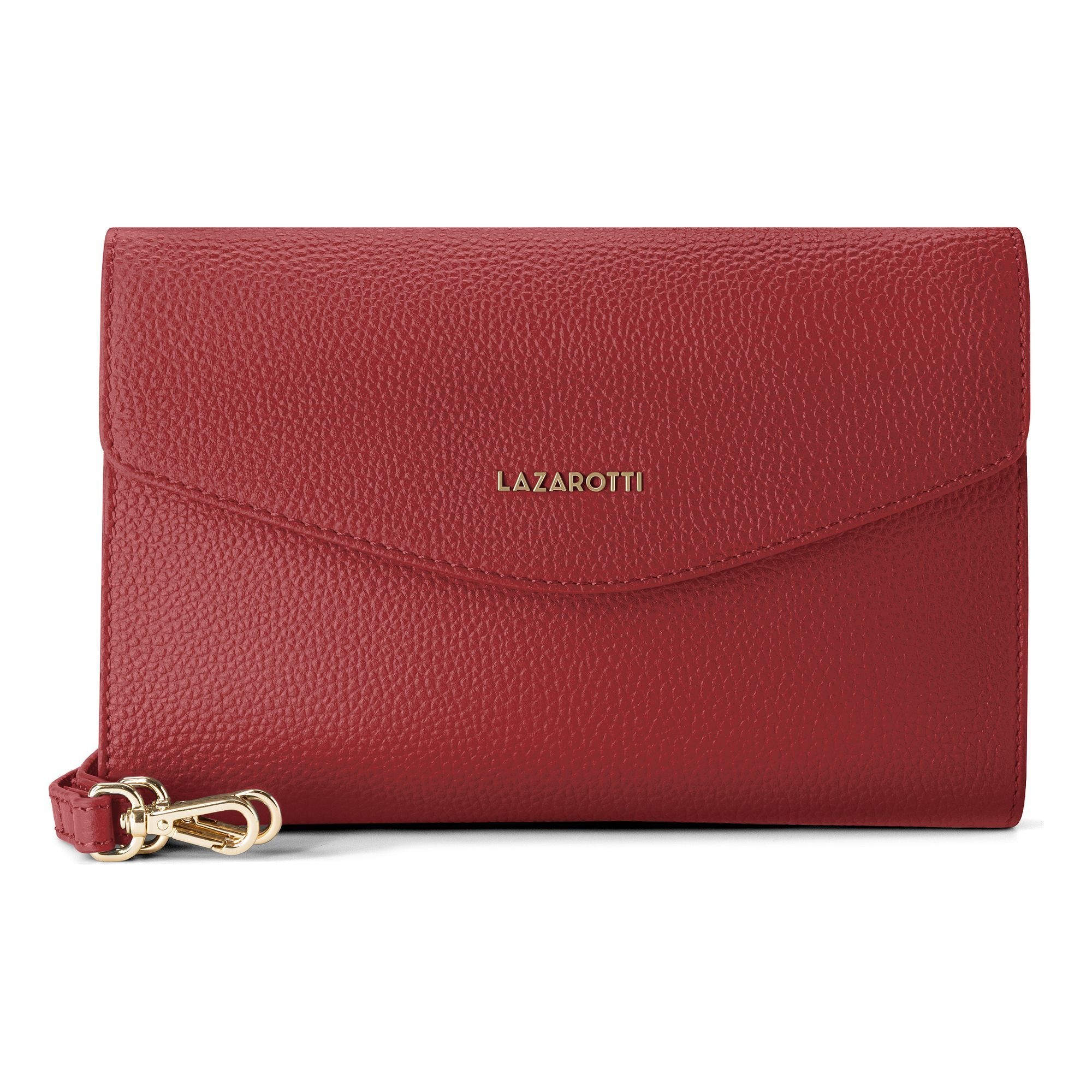 Lazarotti Clutch "Bologna Leather Clutch Umhängetasche Leder 23 cm"