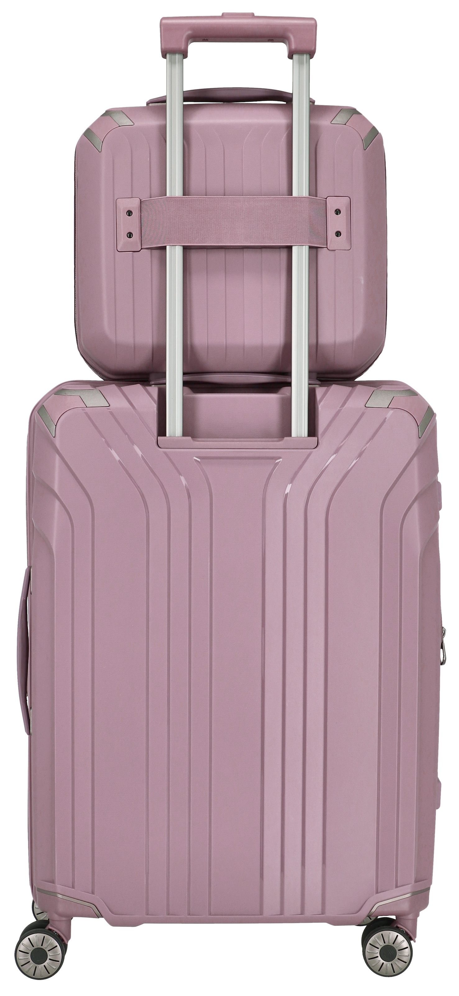 travelite Beautycase »Beautycase ELVAA«, Kosmetikkoffer Trolley-Aufsteckfunktion, passend dazu Koffer ELVAA