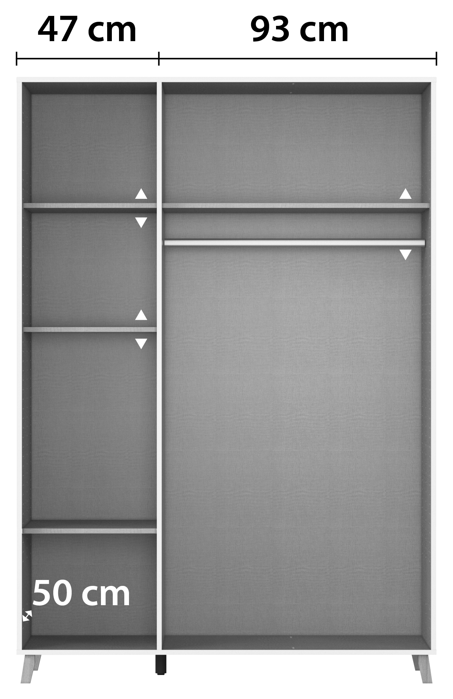 rauch Drehtürenschrank »Kleiderschrank Schrank Garderobe Wäscheschrank SHINJO«, (in 3 verschiedenen Ausstattungen BASIC/CLASSIC/PREMIUM), Griffe und Füße aus Massivholz, viel Stauraum MADE IN GERMANY