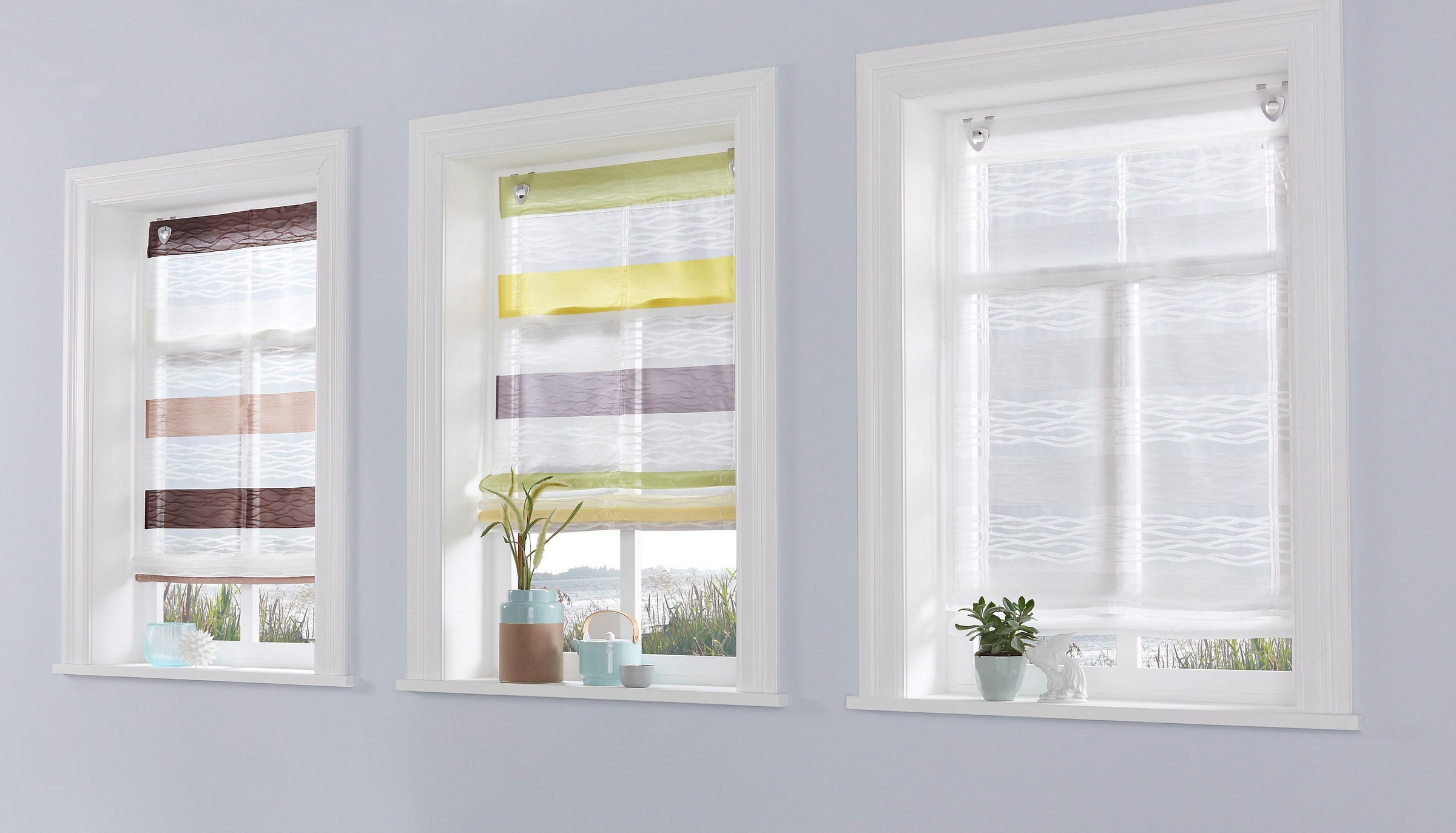 HOME WOHNIDEEN Raffrollo "BASENTO" mit Ösen günstig online kaufen